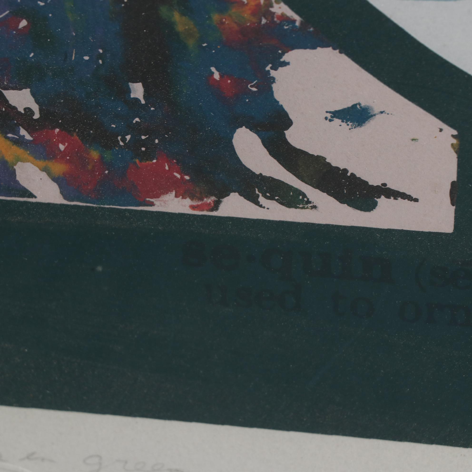 Steven J. Bernstein Limited Edition Serigraph "Sequins in Green"