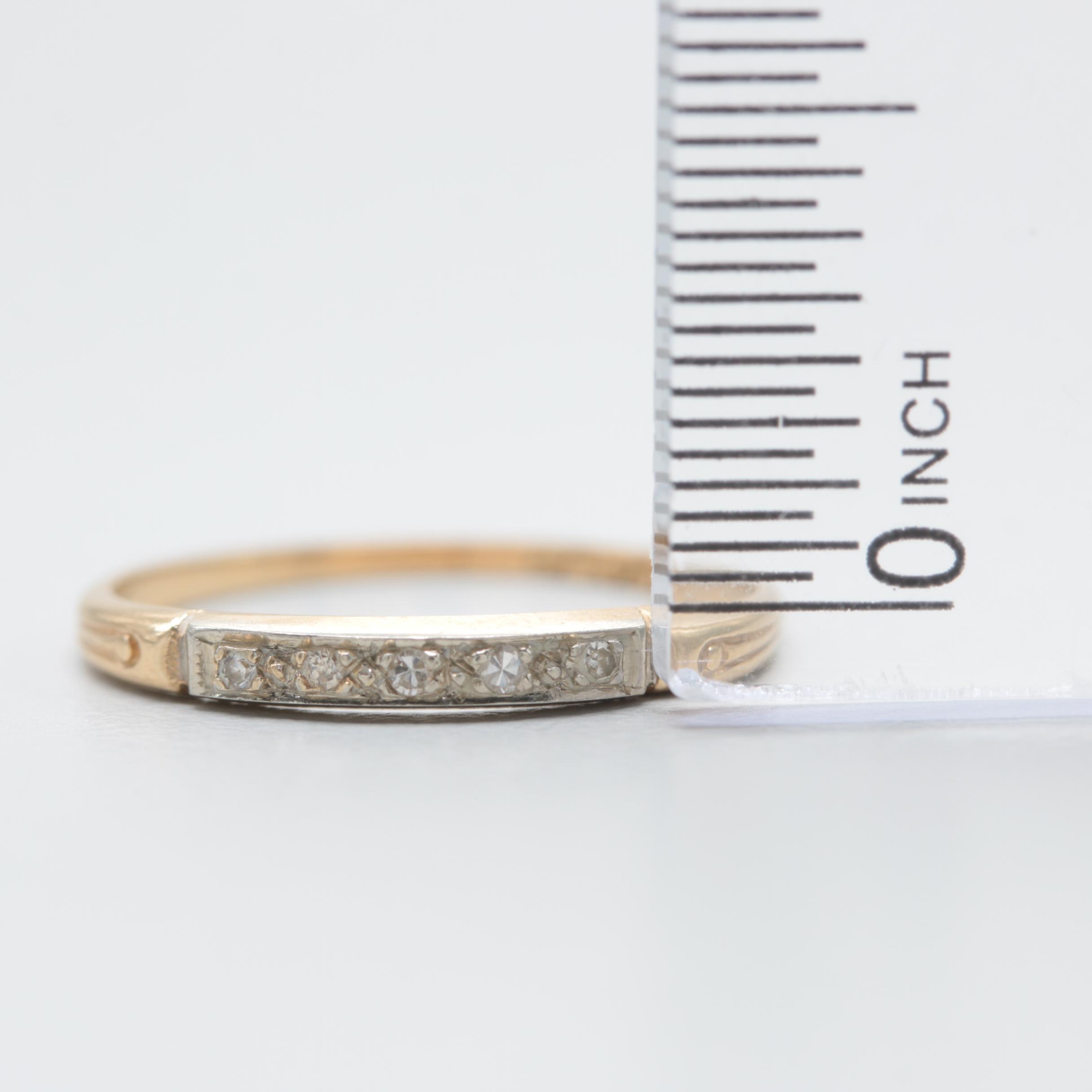 14K Yellow Gold Diamond Ring