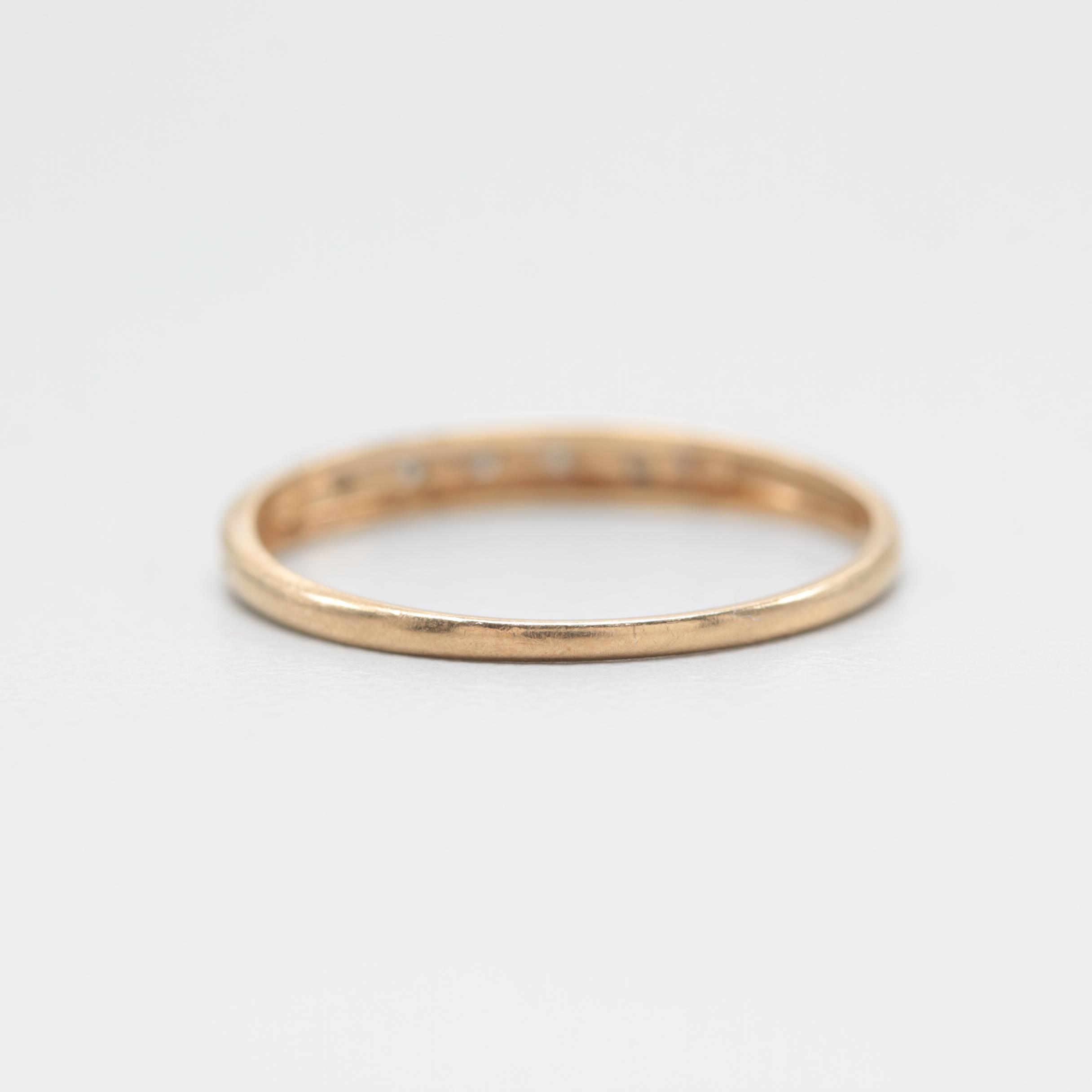 14K Yellow Gold Diamond Ring