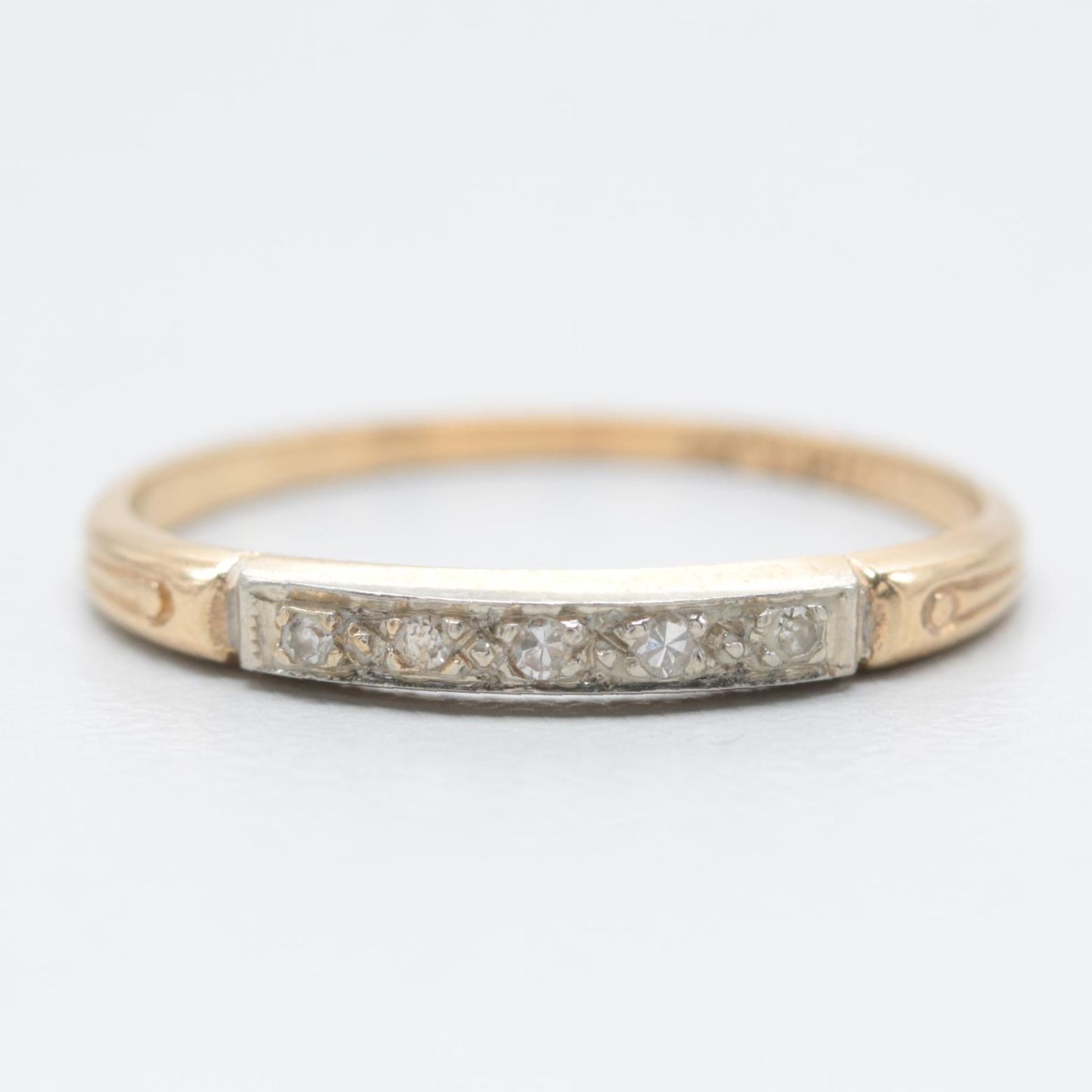 14K Yellow Gold Diamond Ring