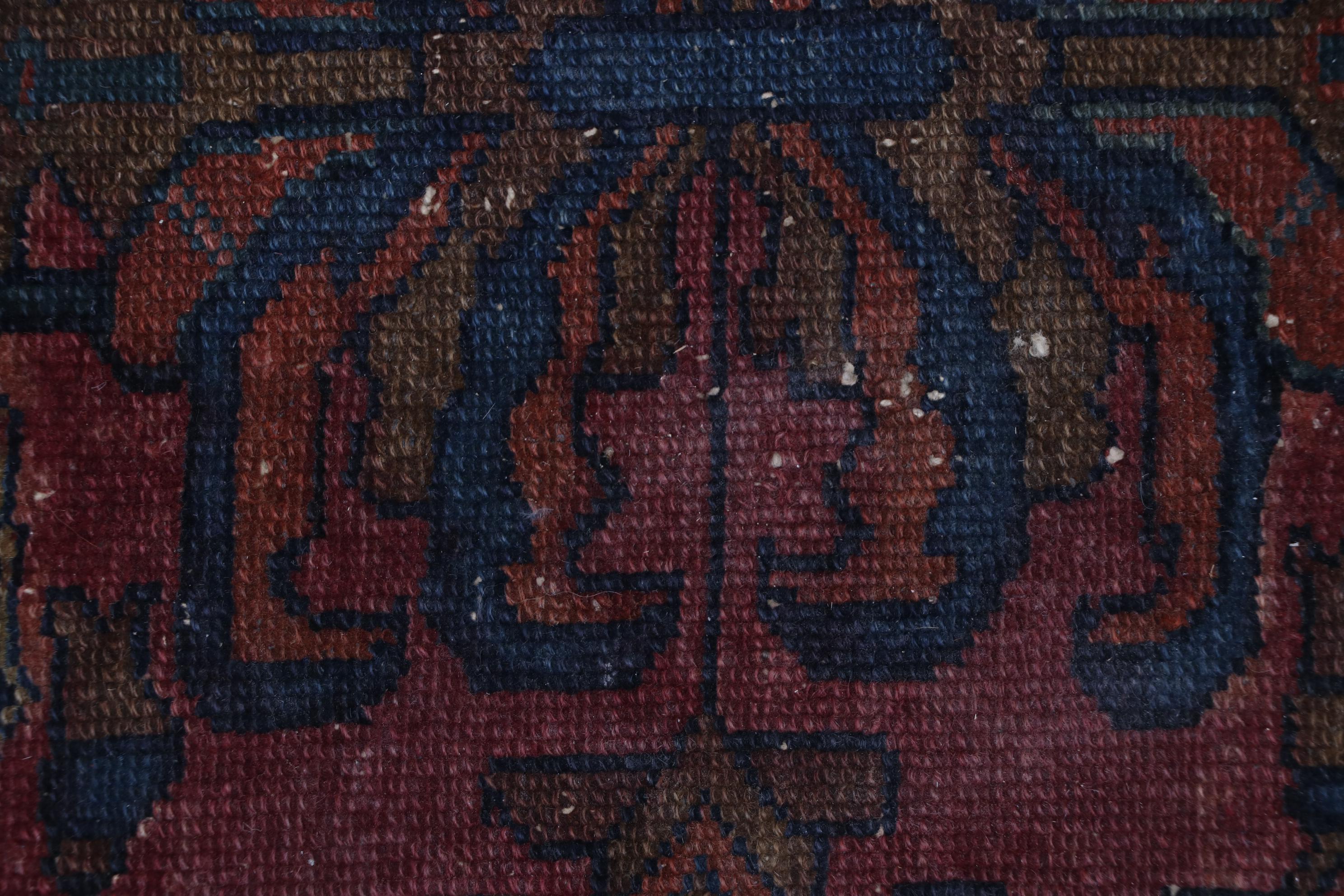 Semi-Antique Hand-Knotted Persian Mehriban Wool Rug