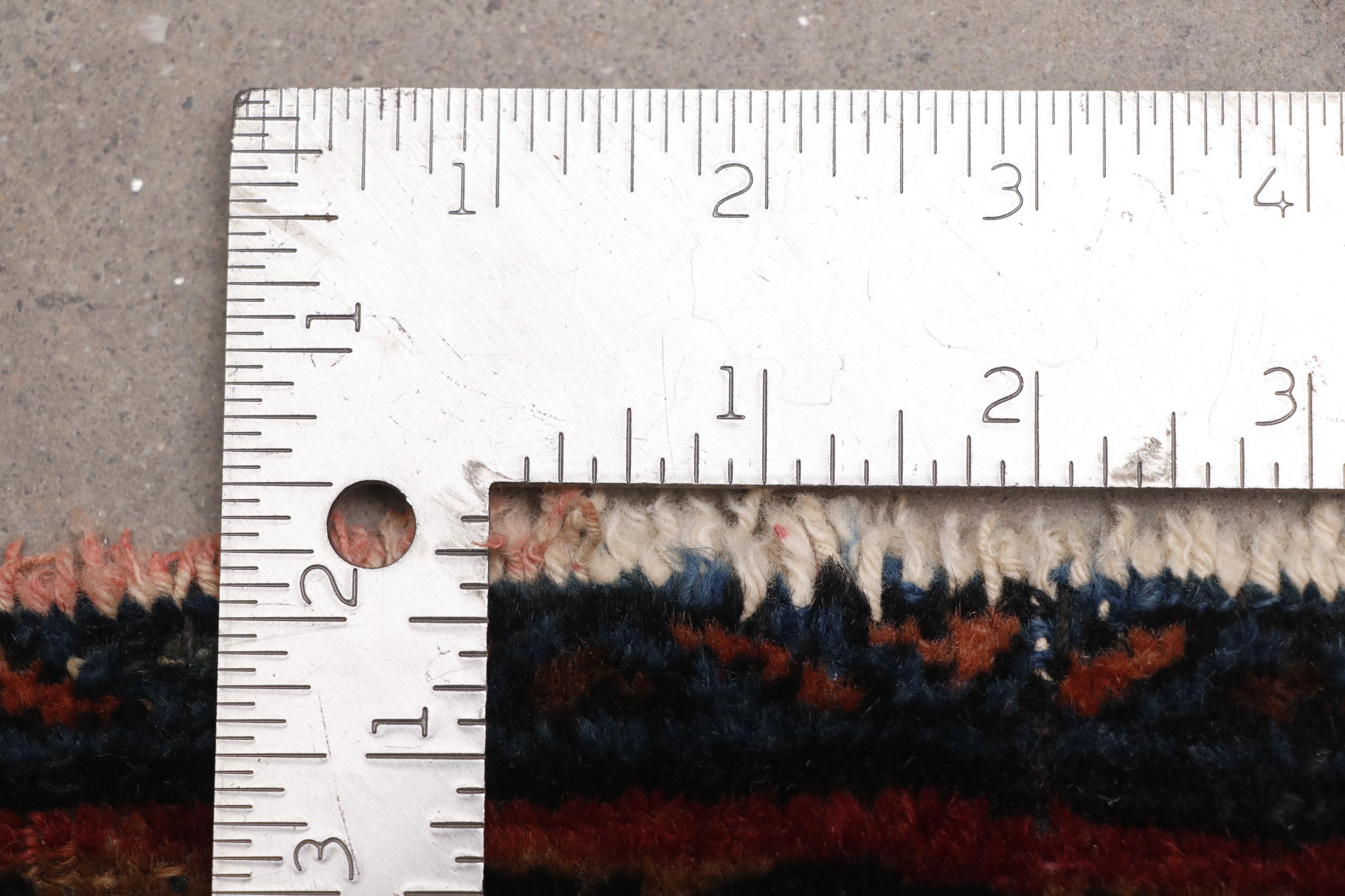 Semi-Antique Hand-Knotted Persian Mehriban Wool Rug