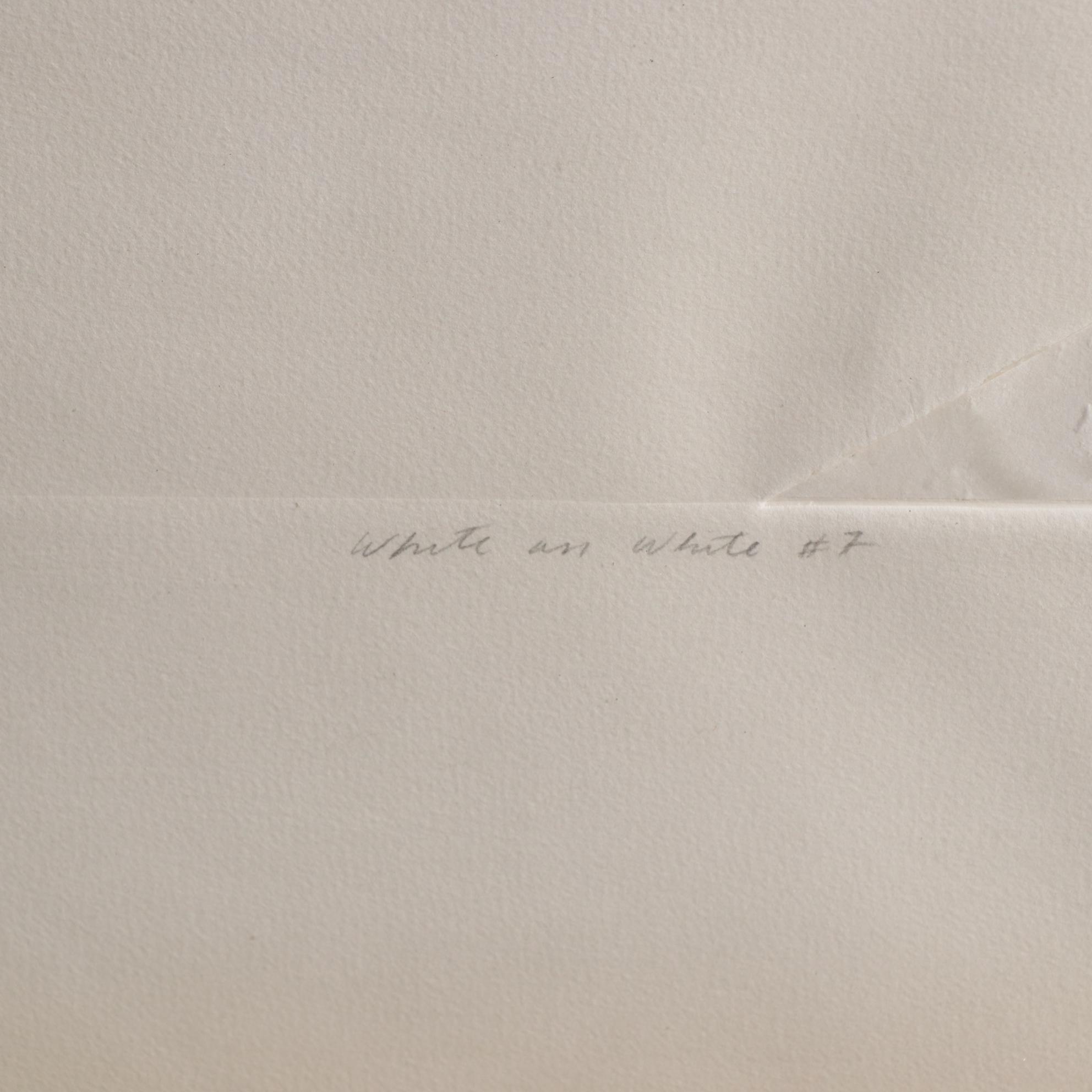 Limited Edition Embossed Print "White on White #7"