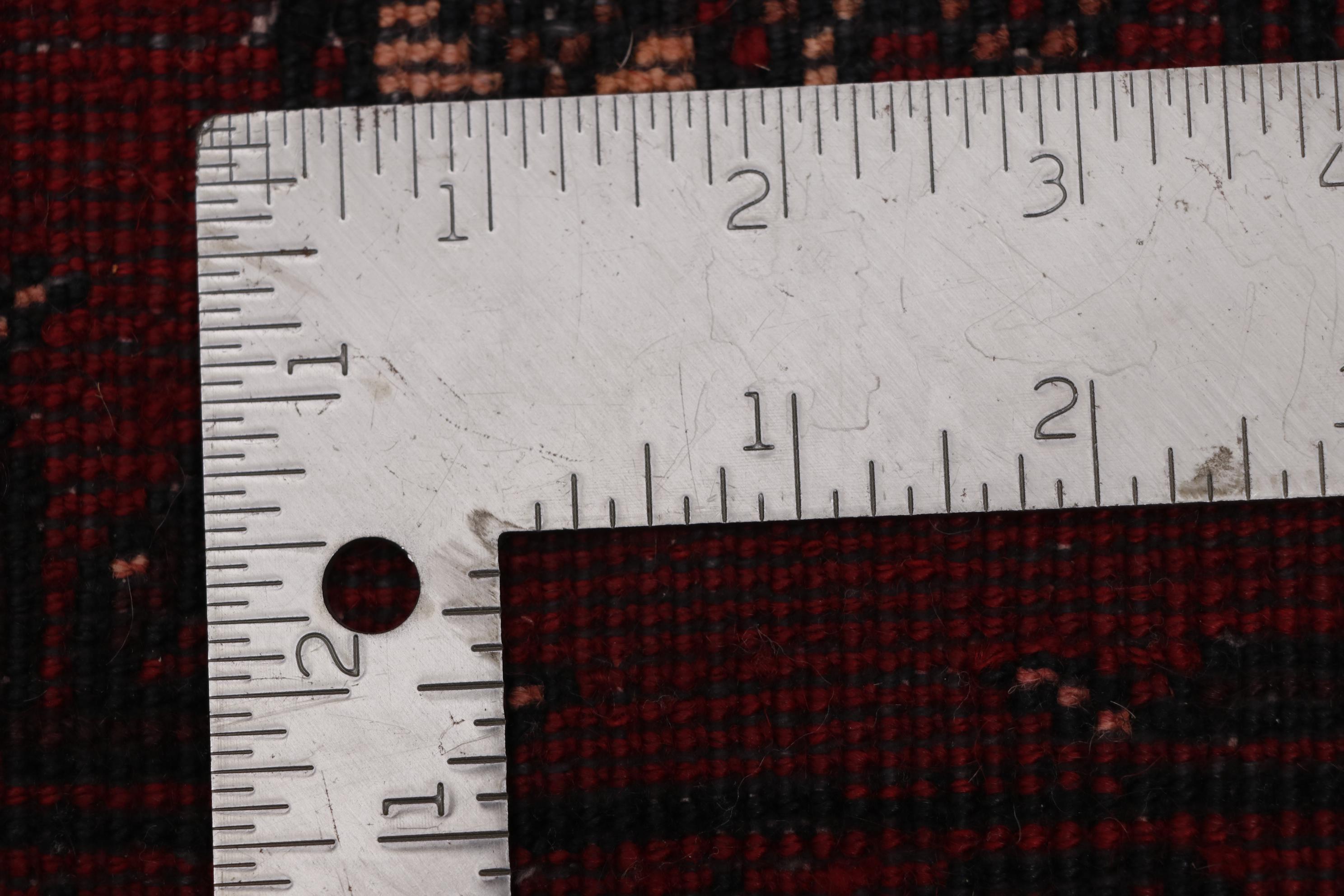 Hand-Knotted Persian Bokhara Wool Floor Mat