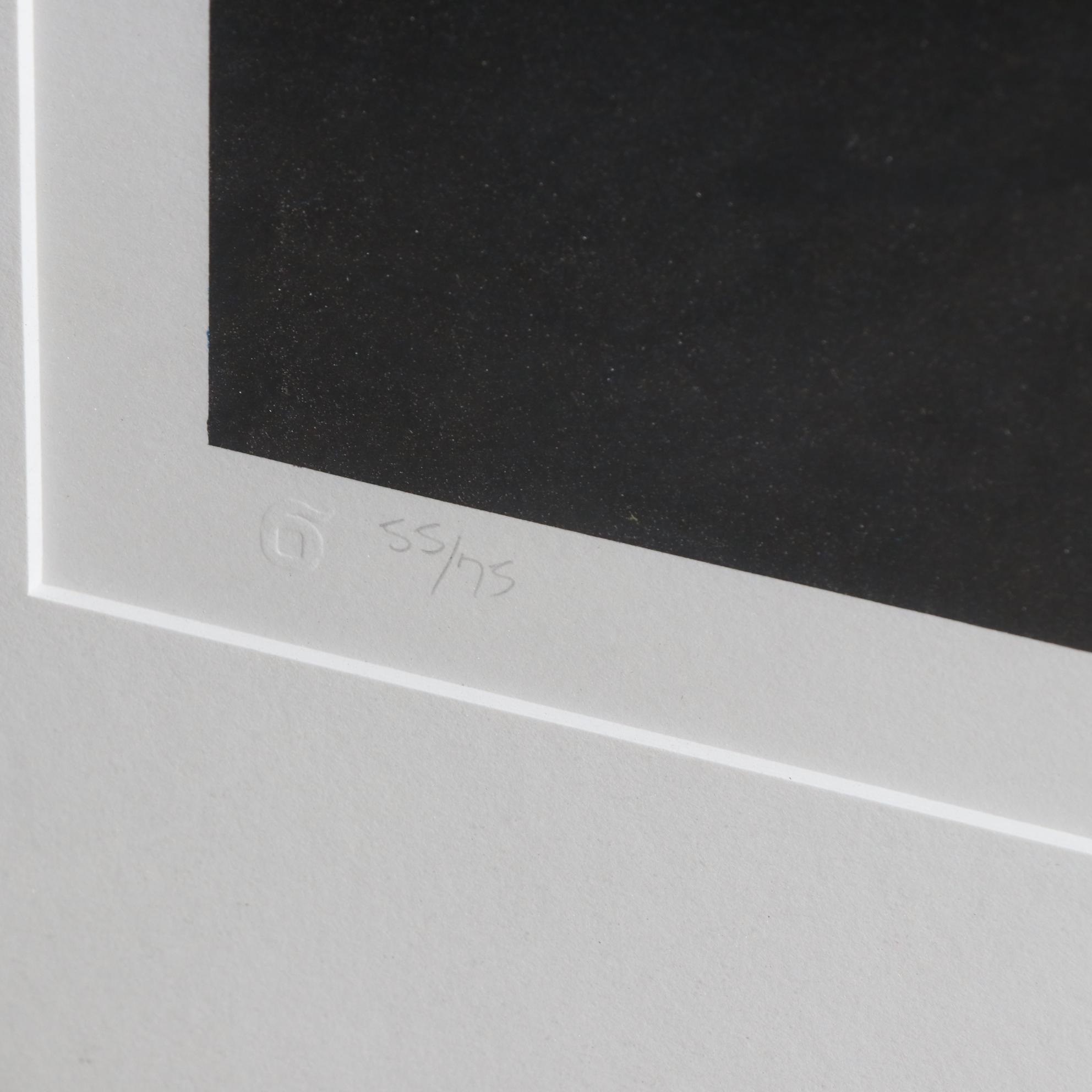 Margaret Nes Lithograph "Bardo Boats for Bill"