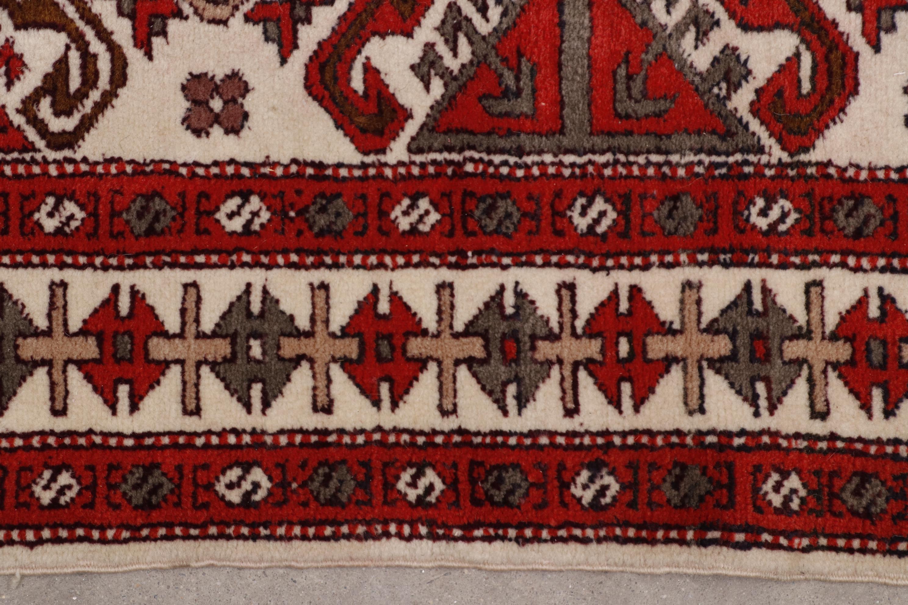 Hand-Knotted Caucasian Wool Runner