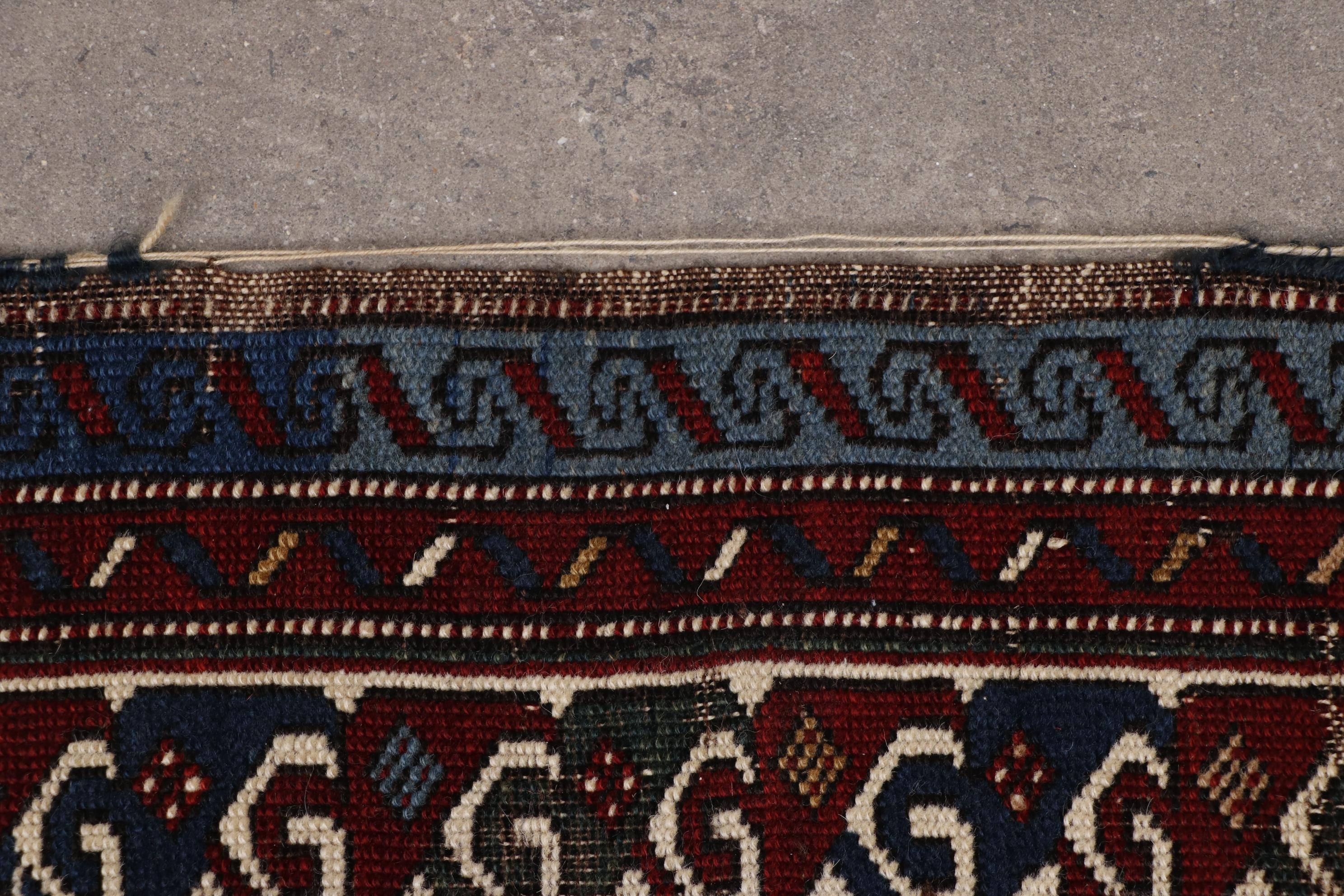 Hand-Knotted Caucasian Shirvan Wool Rug