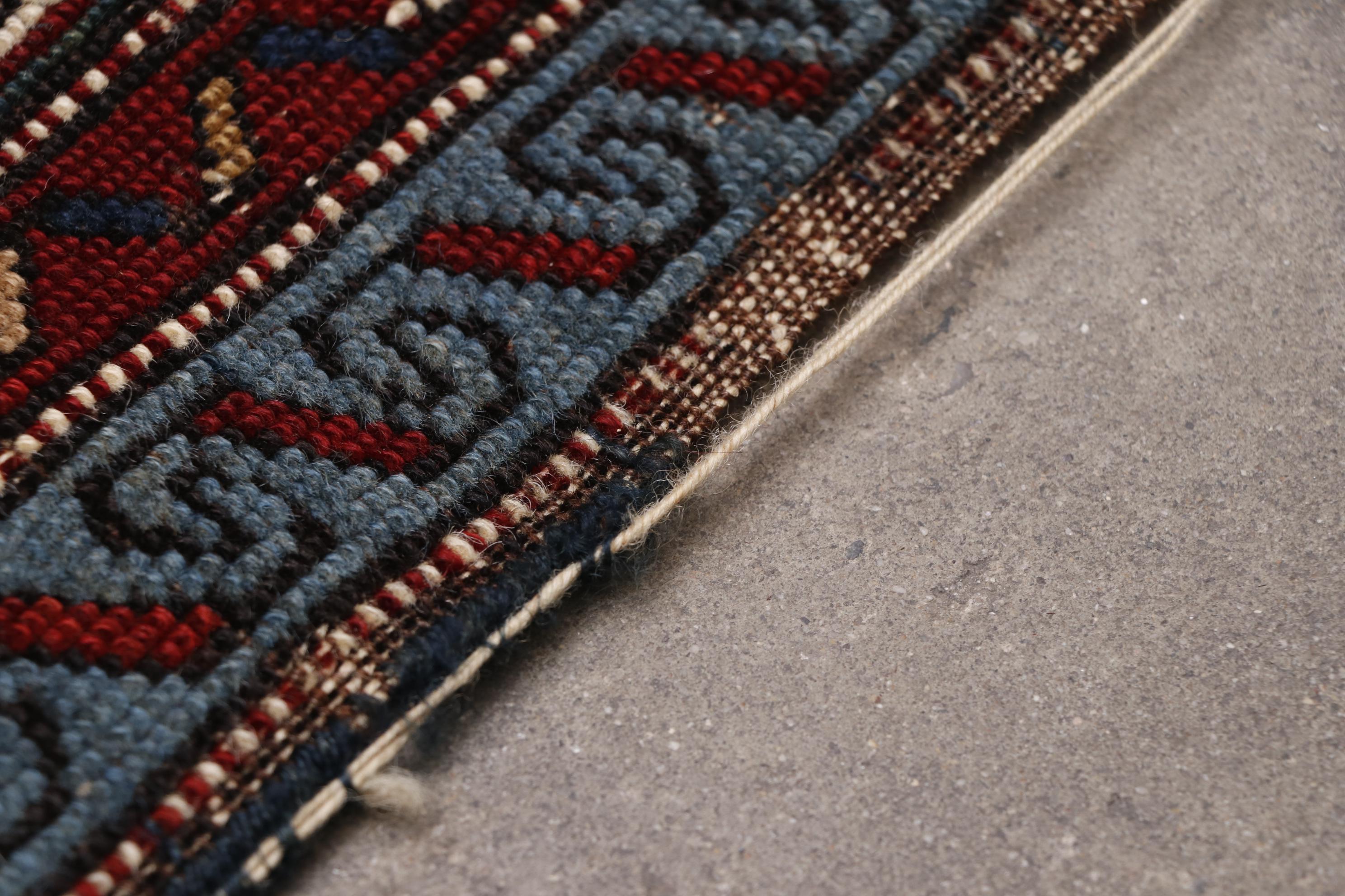 Hand-Knotted Caucasian Shirvan Wool Rug