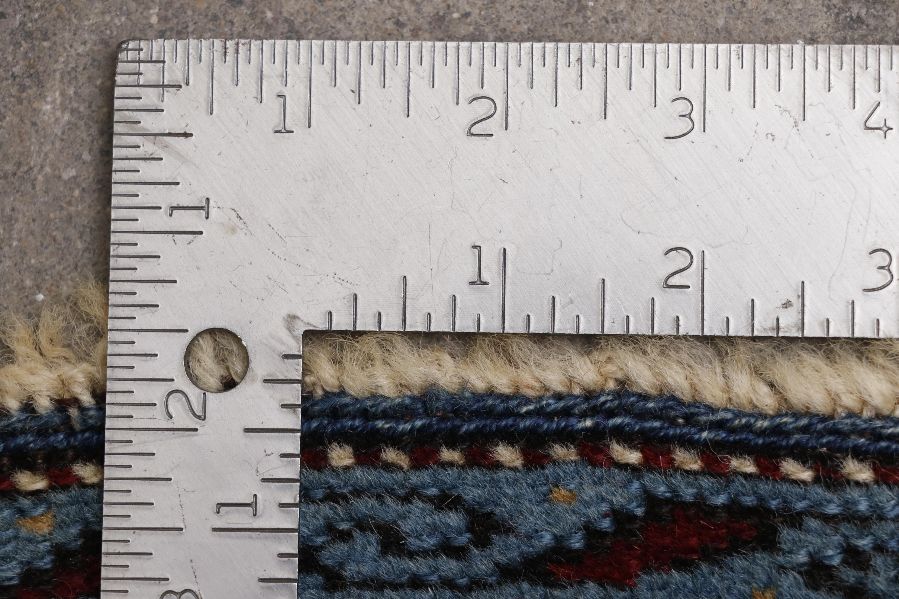 Hand-Knotted Caucasian Shirvan Wool Rug