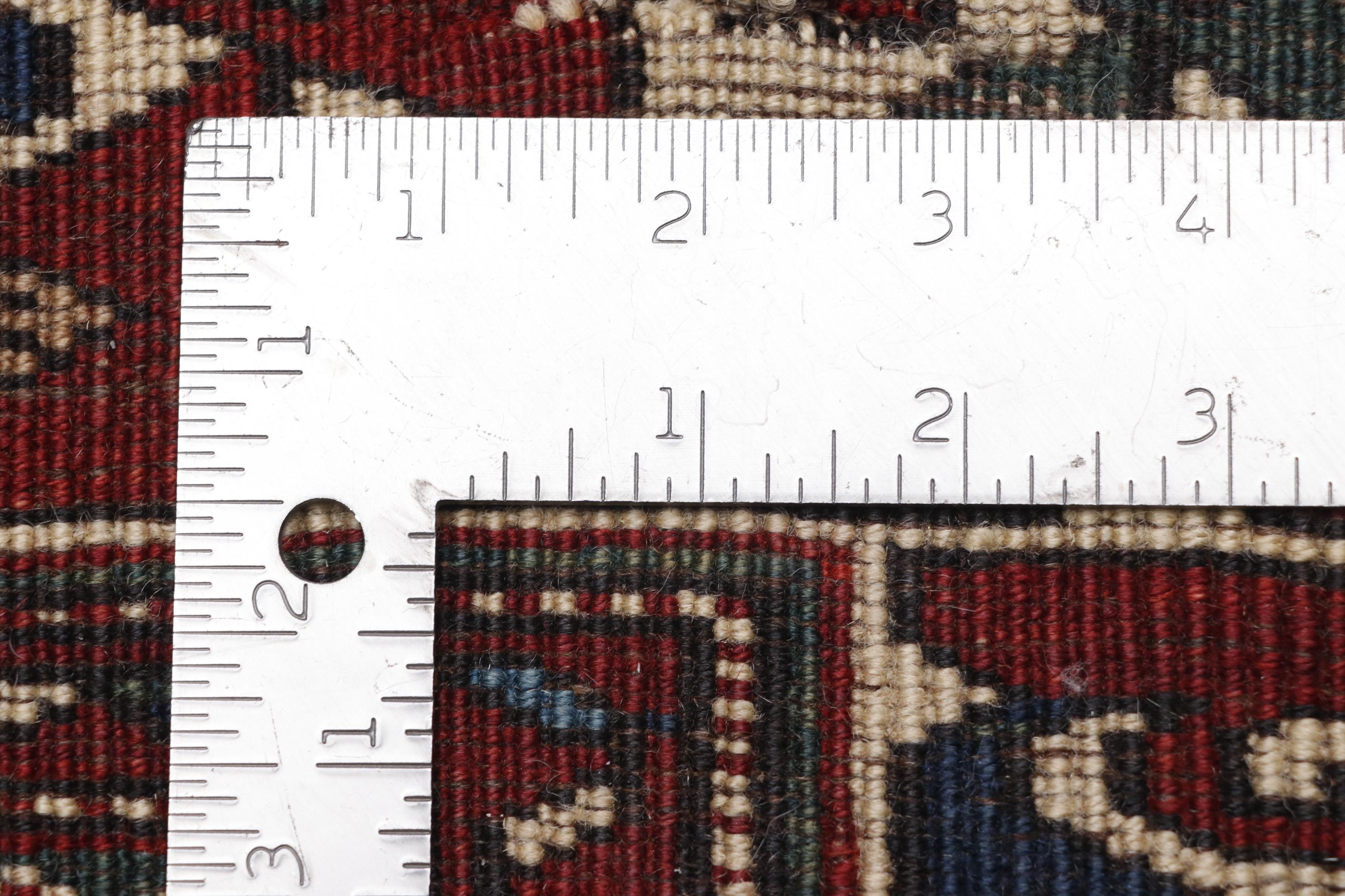 Hand-Knotted Caucasian Shirvan Wool Rug