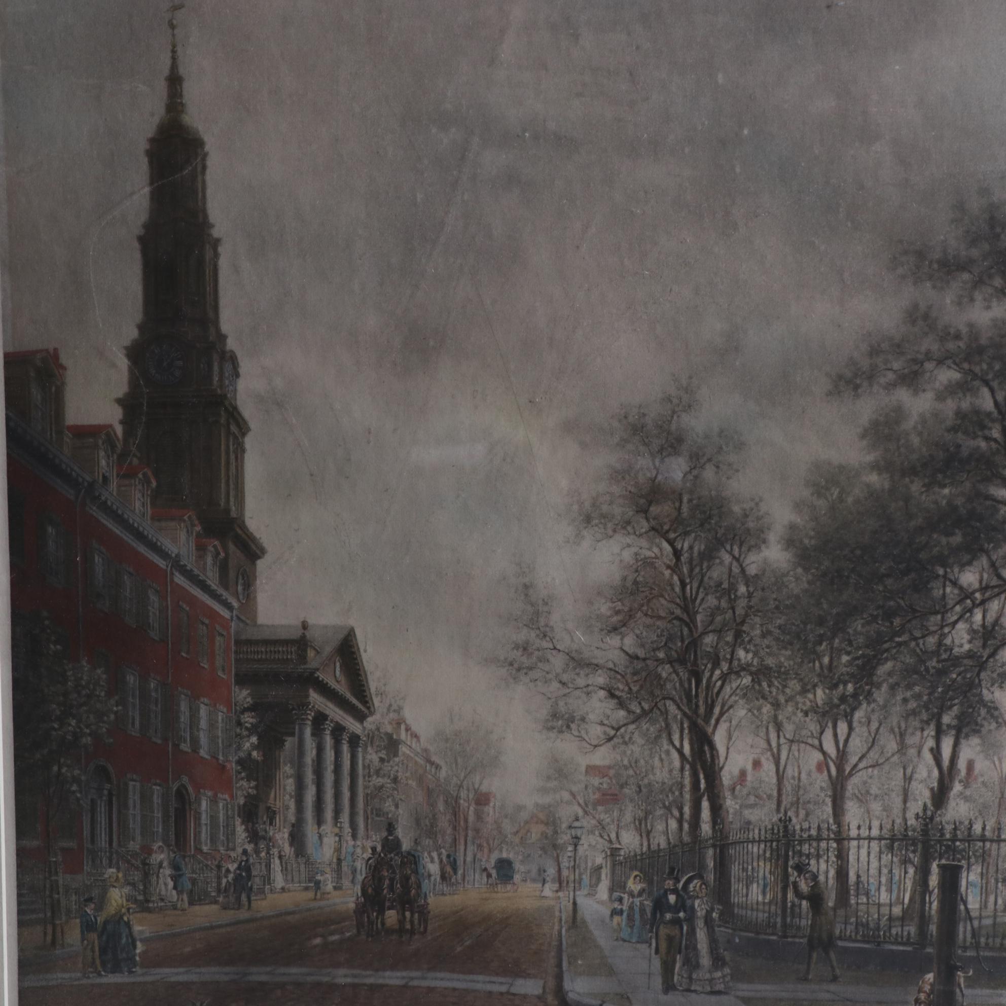 Hand-Colored Lithographs and Etching