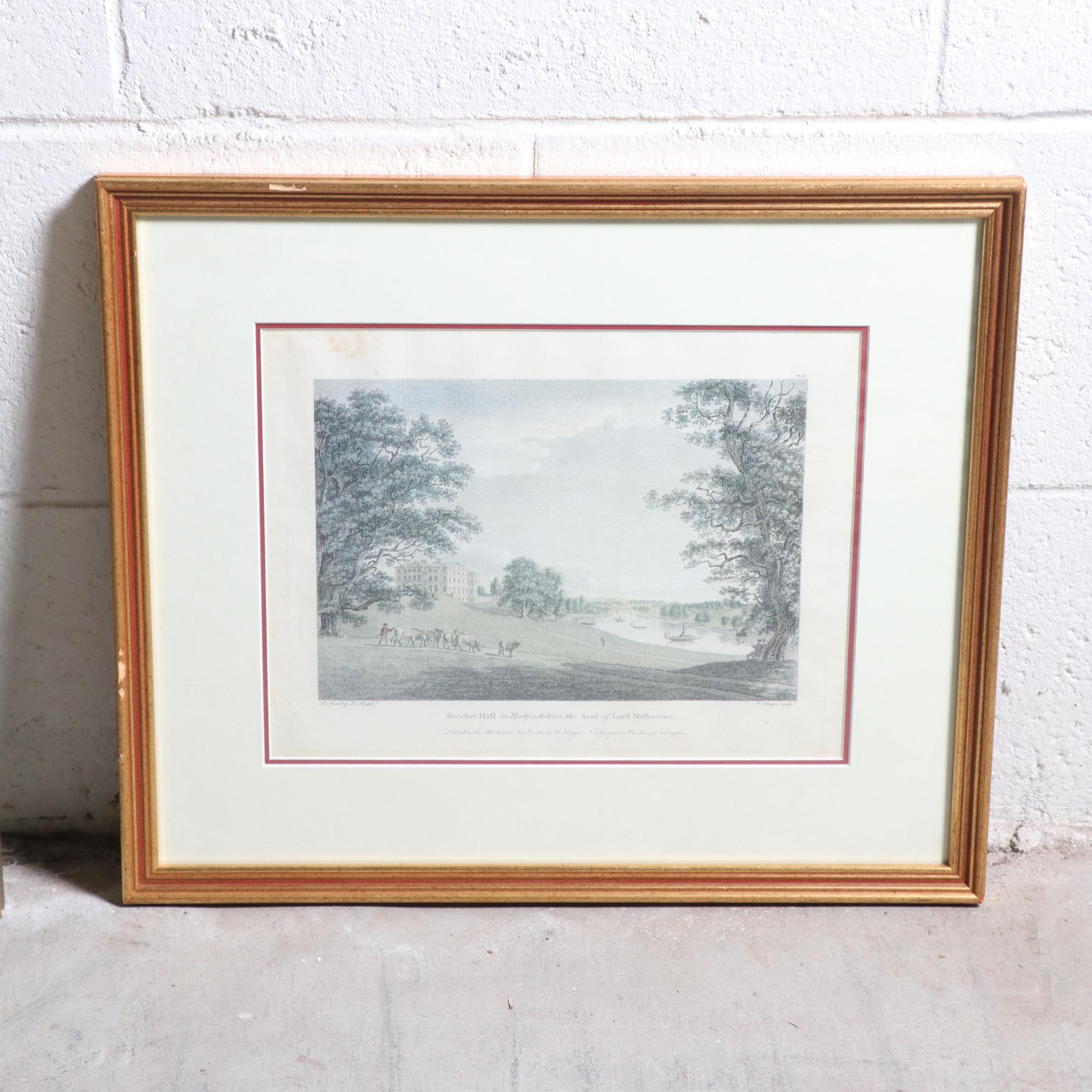 Hand-Colored Lithographs and Etching