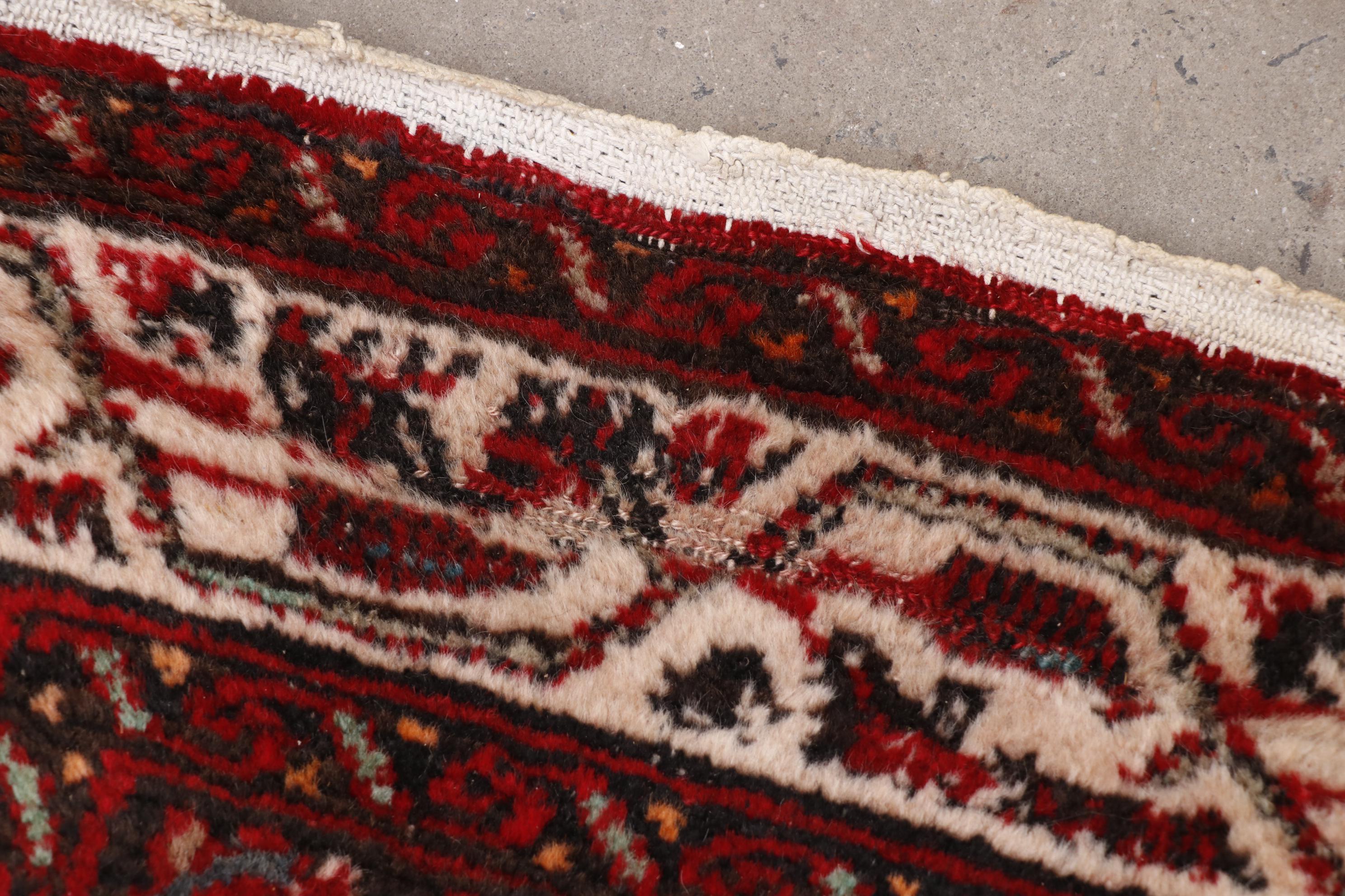 Hand-Knotted Persian Hamadan Wool Runner