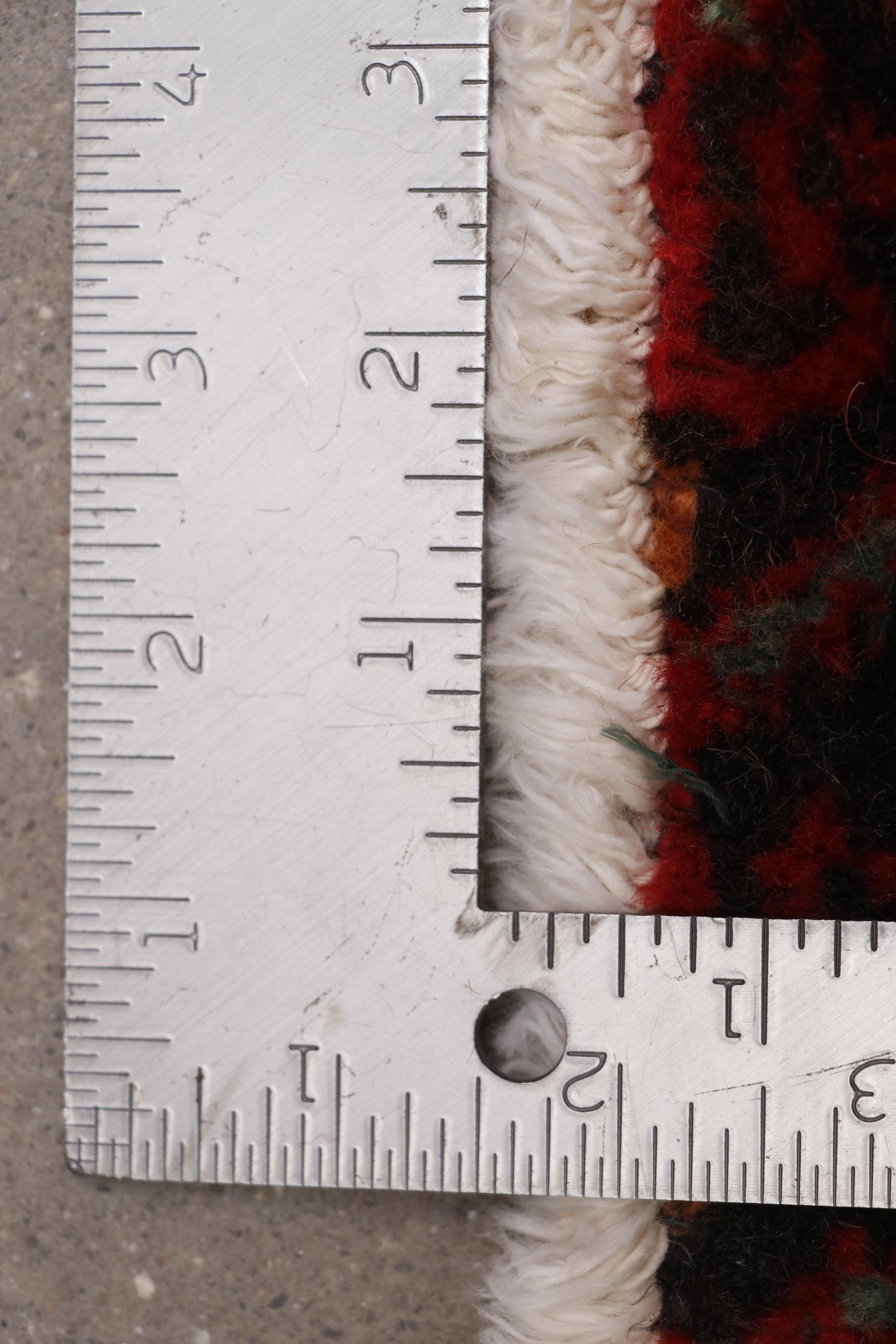 Hand-Knotted Persian Hamadan Wool Runner