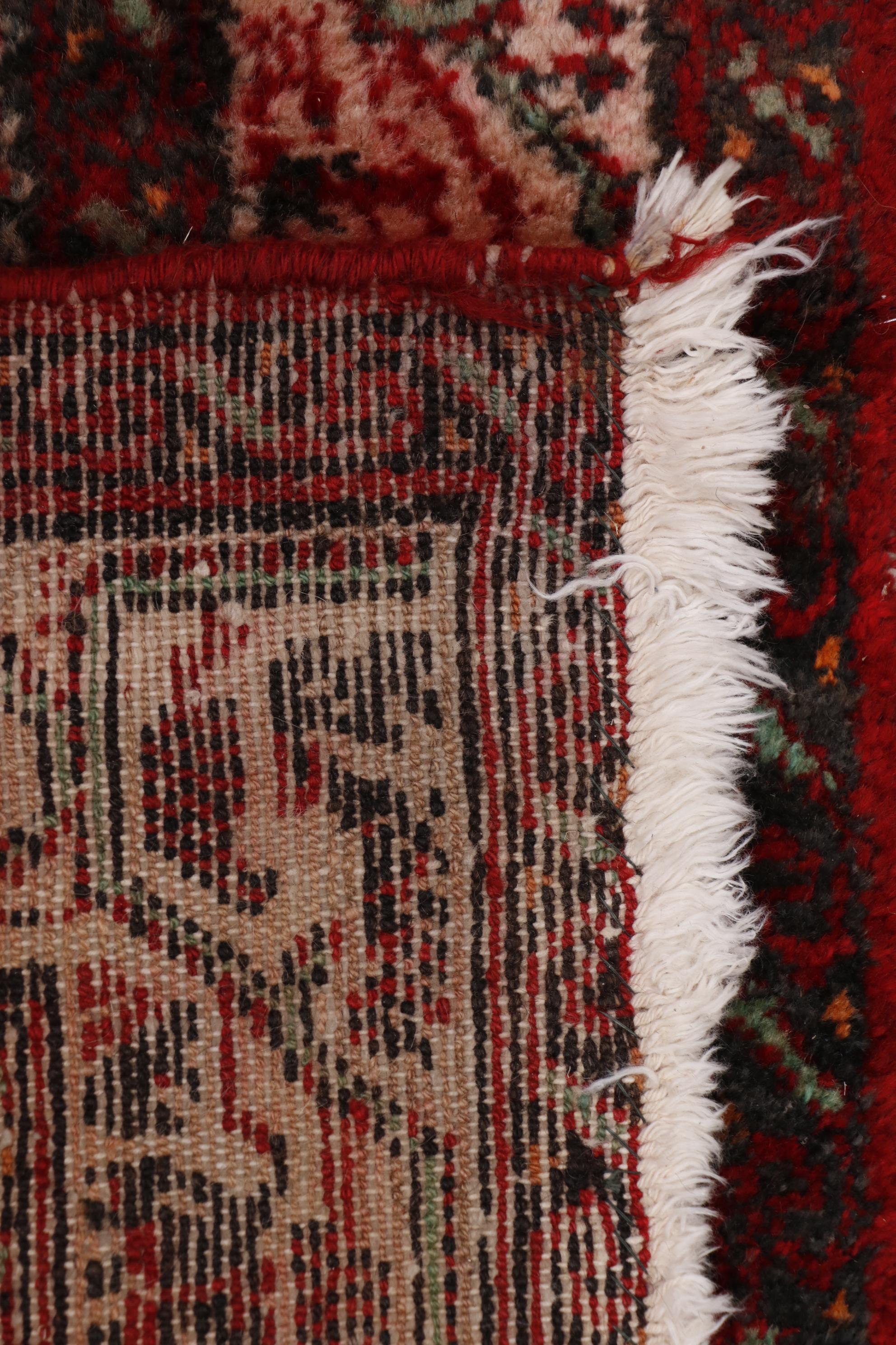 Hand-Knotted Persian Hamadan Wool Runner
