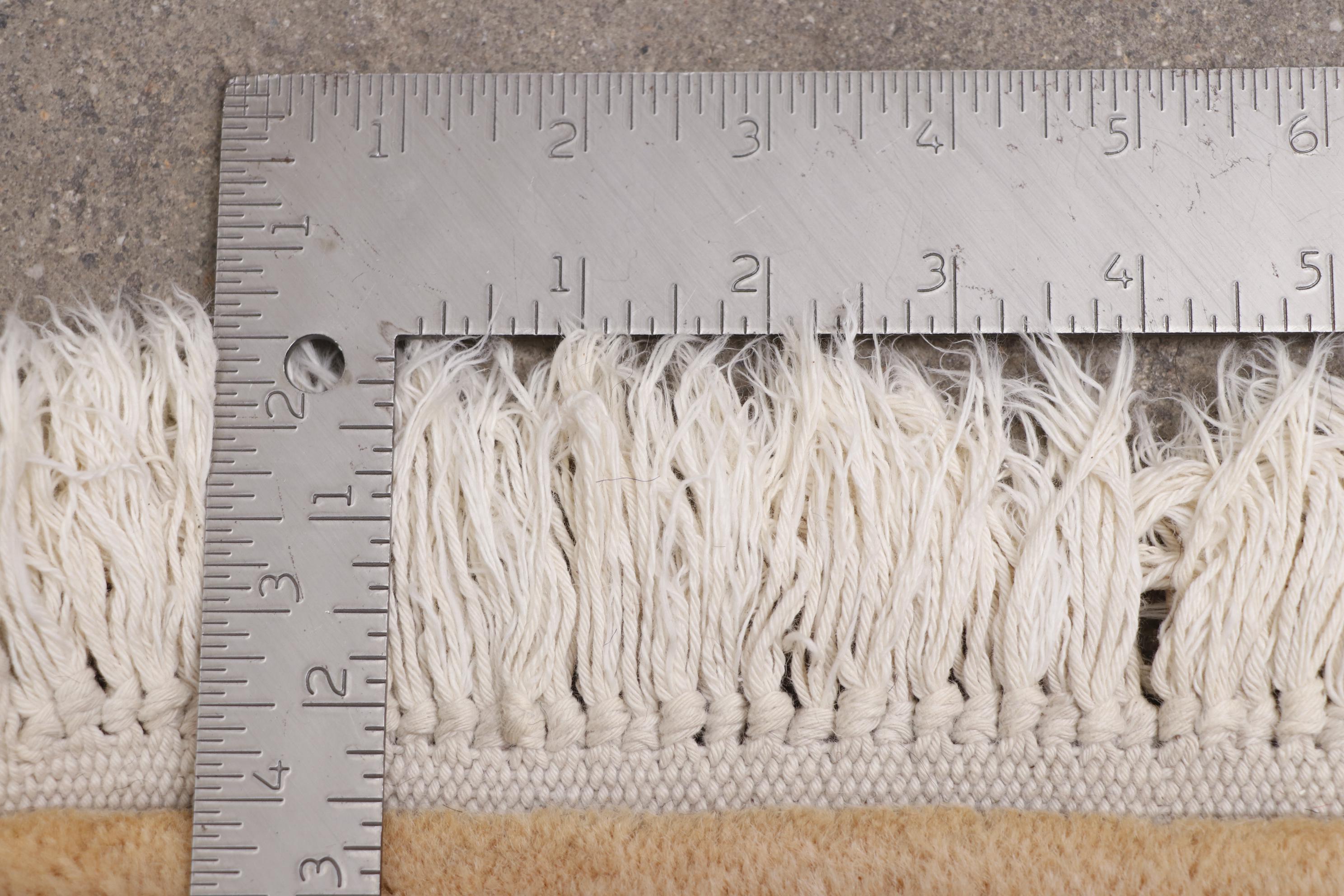 Finely Hand-Knotted Persian Nain Wool Rug