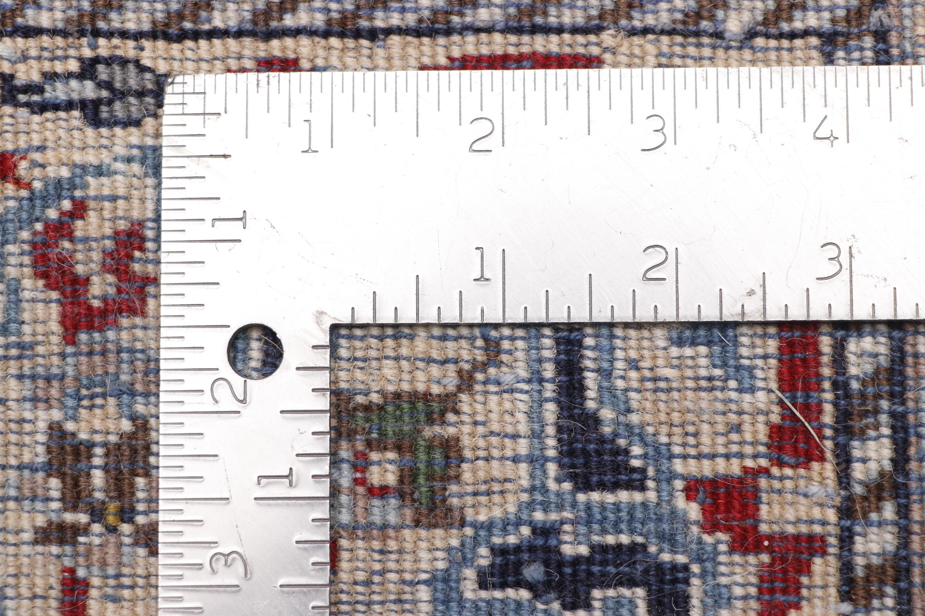 Finely Hand-Knotted Persian Nain Wool Rug