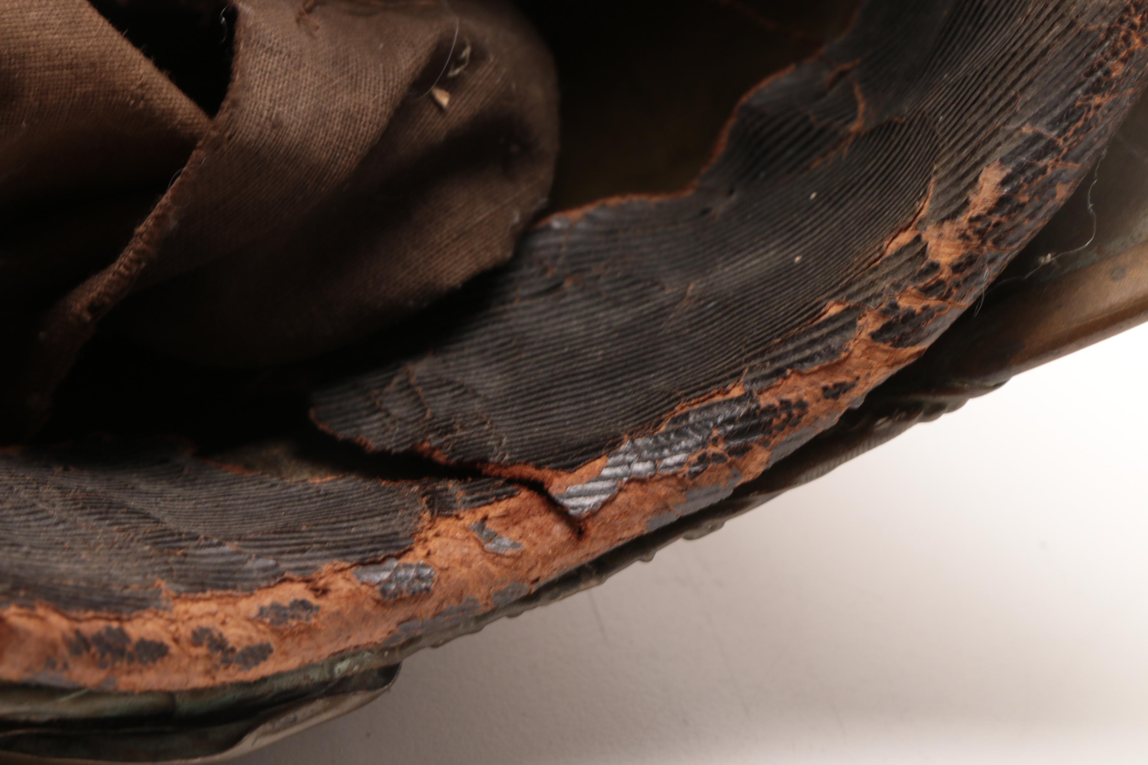 Antique French Fireman's Brass Helmet