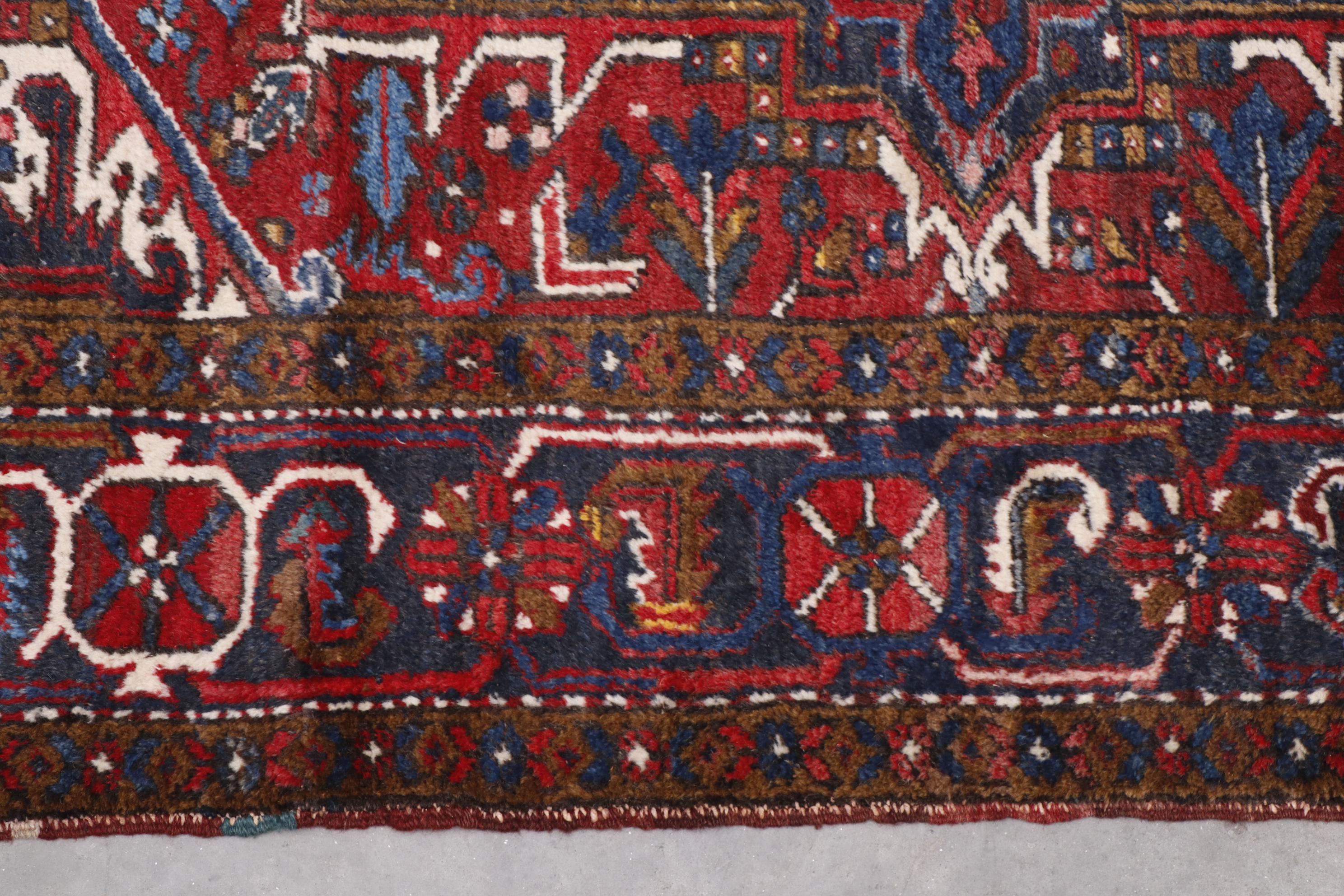 Hand-Knotted Avakian Bros. Persian Heriz Wool Room Sized Rug