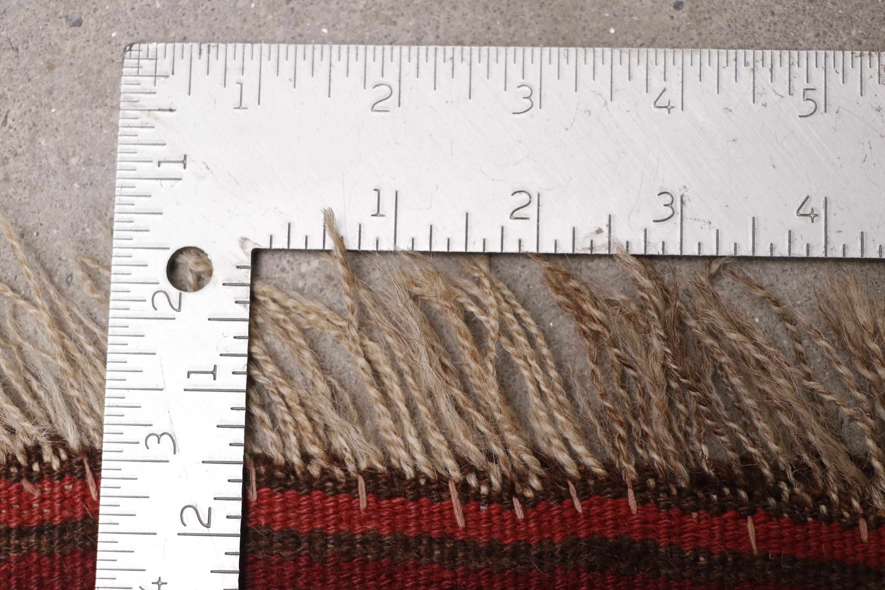 Hand-Knotted Turkmen Ersari Bokhara Wool Rug