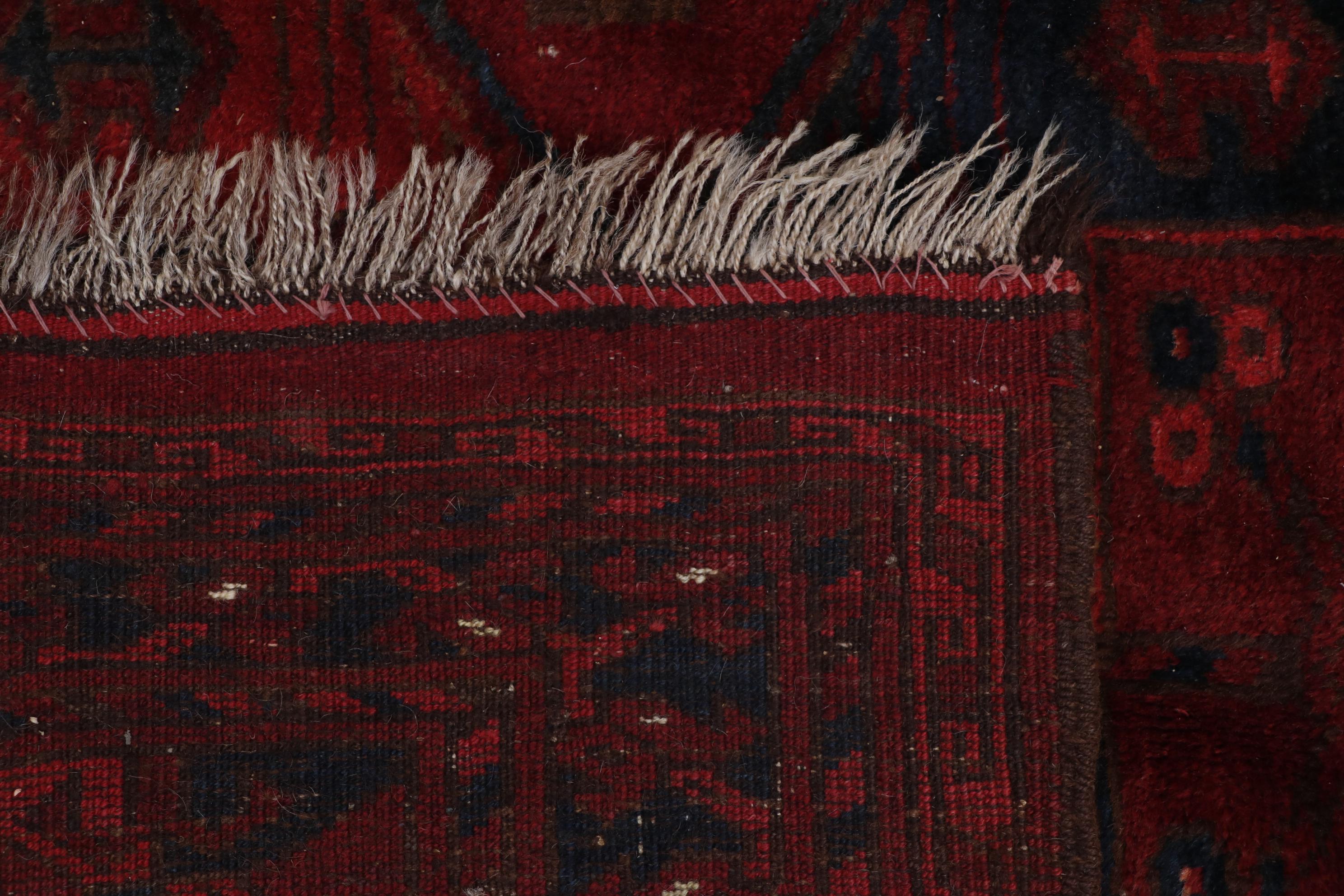 Hand-Knotted Turkmen Ersari Bokhara Wool Rug