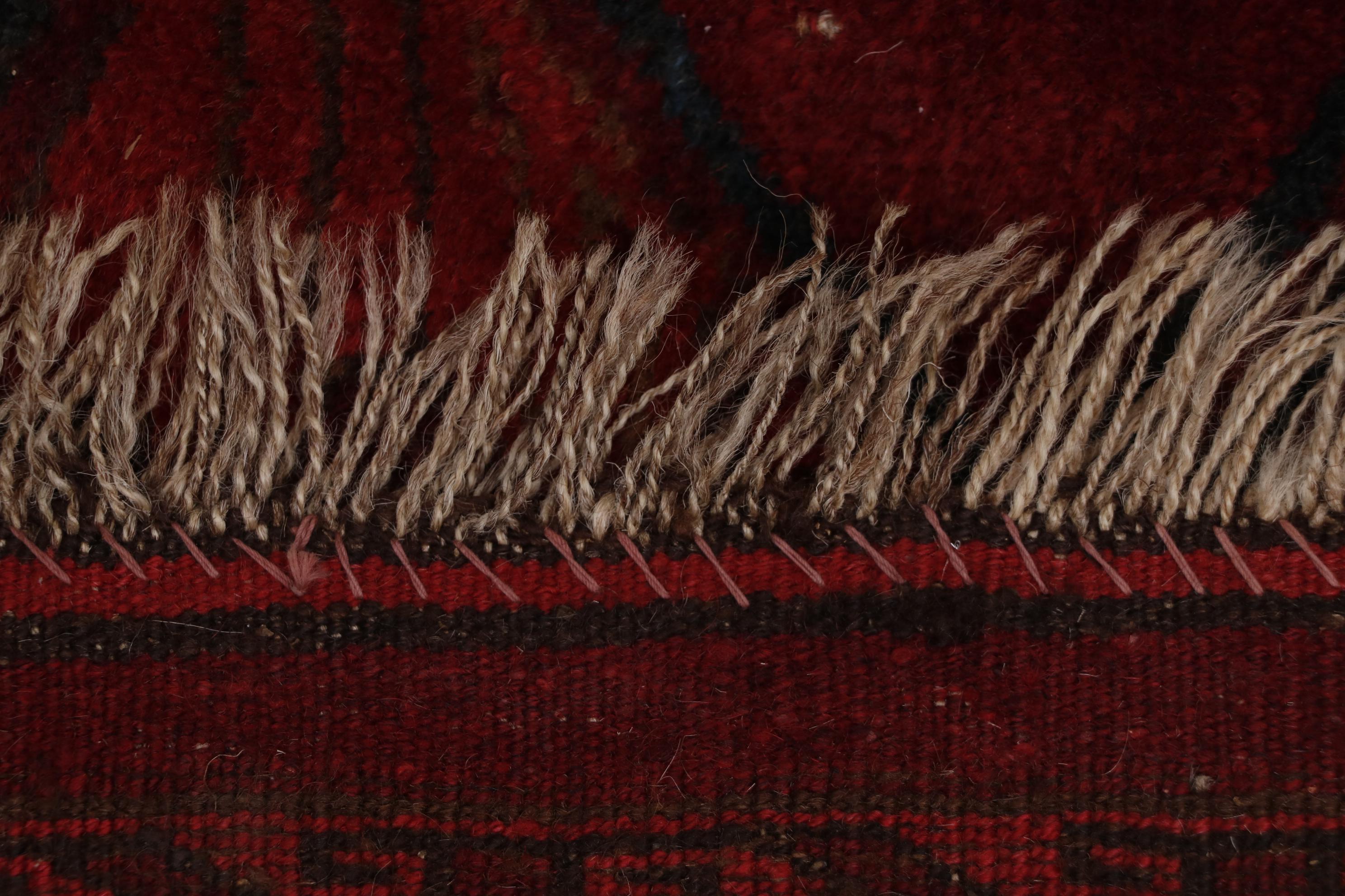 Hand-Knotted Turkmen Ersari Bokhara Wool Rug