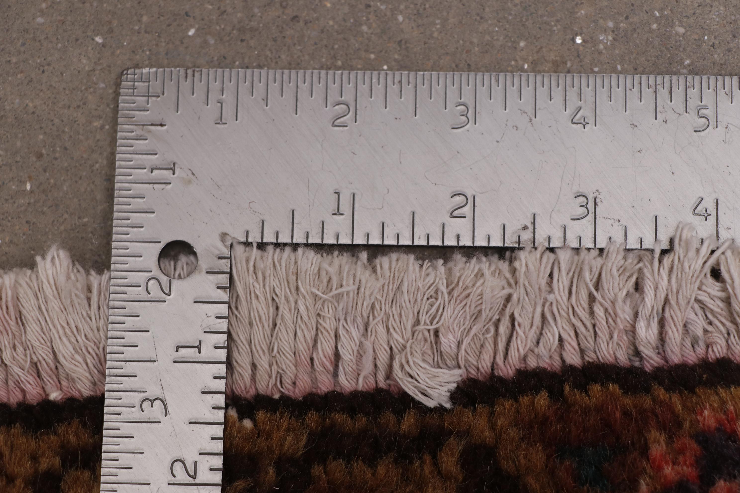 Hand-Knotted Persian Heriz Wool Room Sized Rug