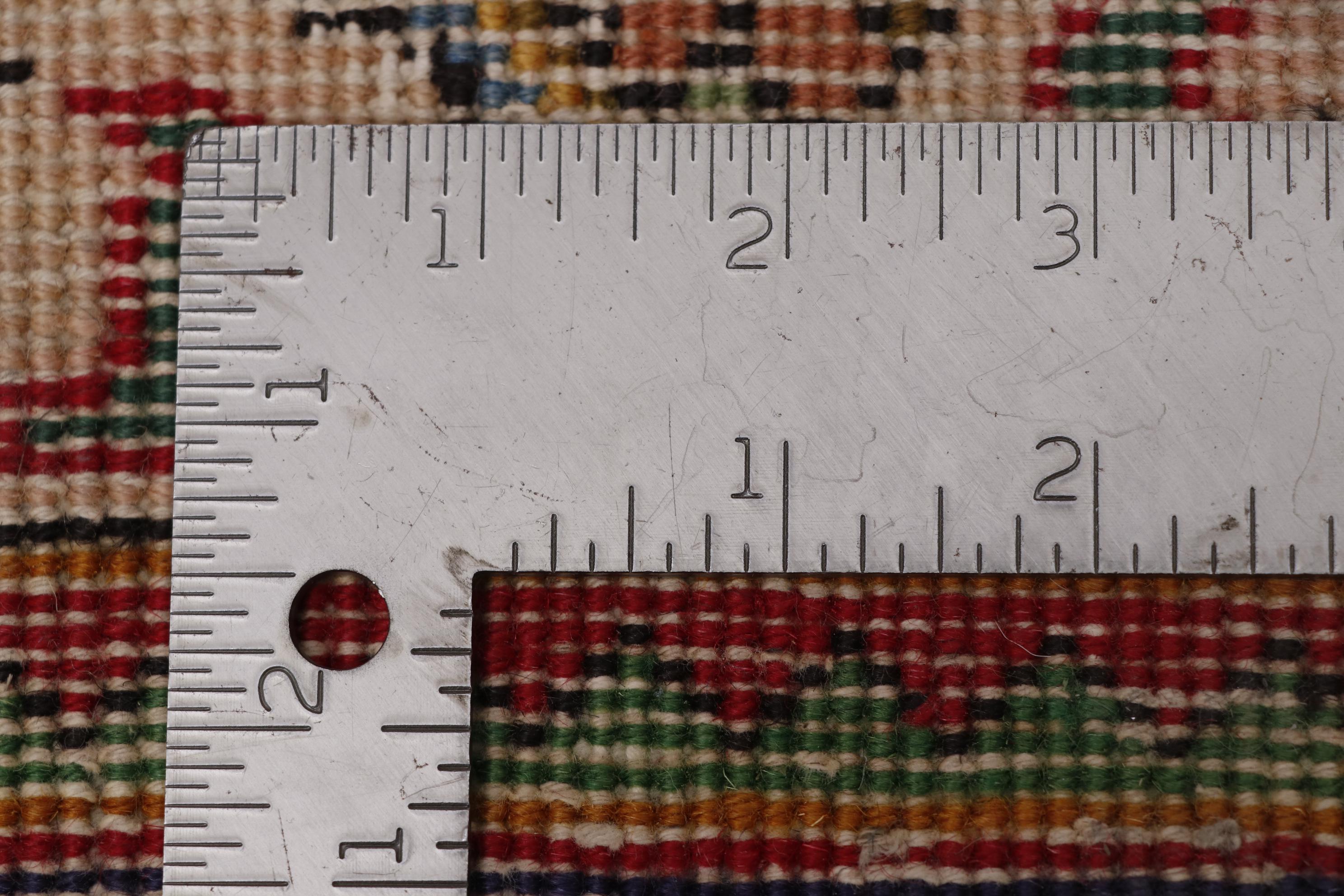 Hand-Knotted Persian Tabriz Wool Room Sized Rug