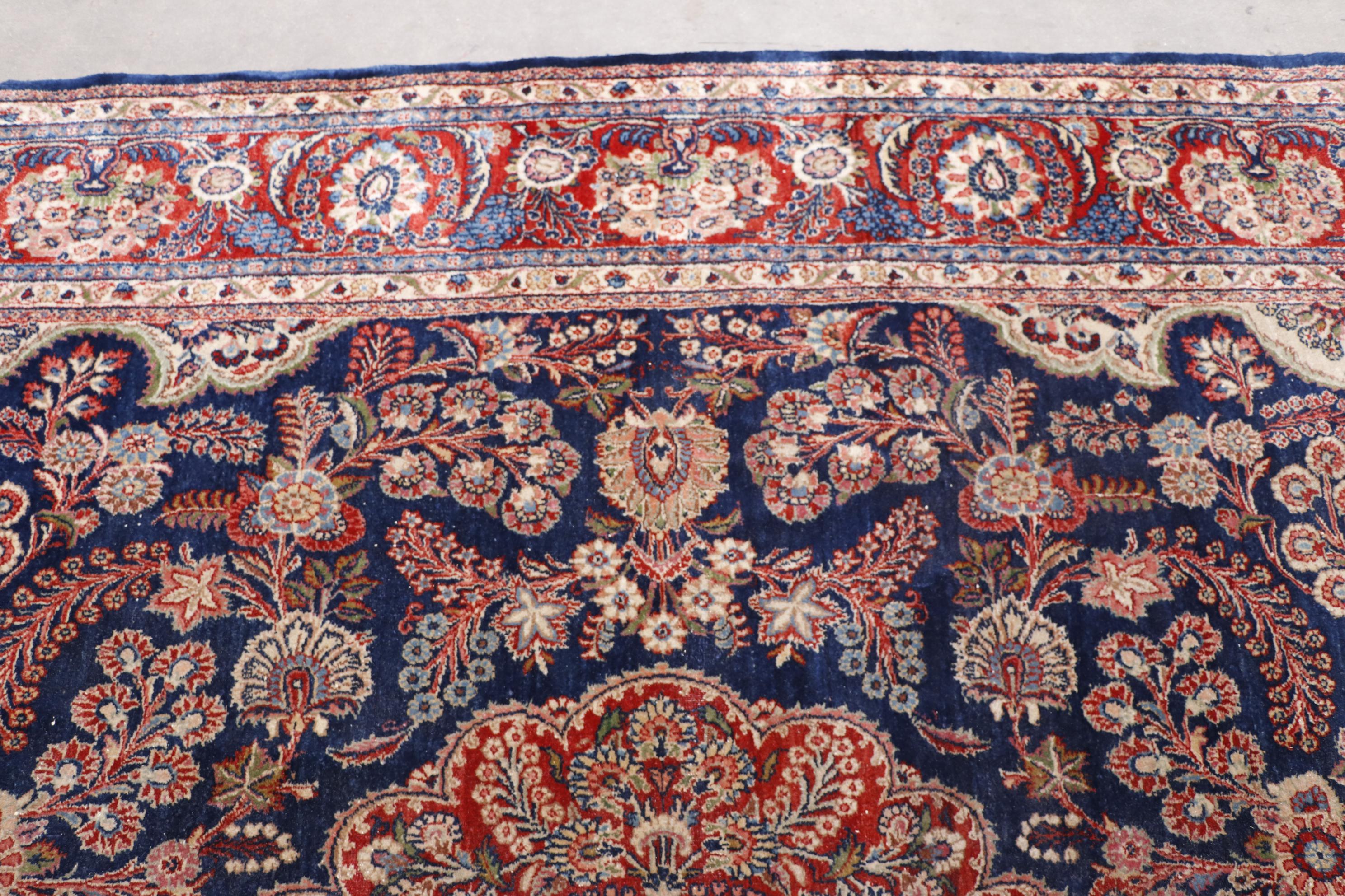 Hand-Knotted Persian Sarouk Wool Palace Sized Rug