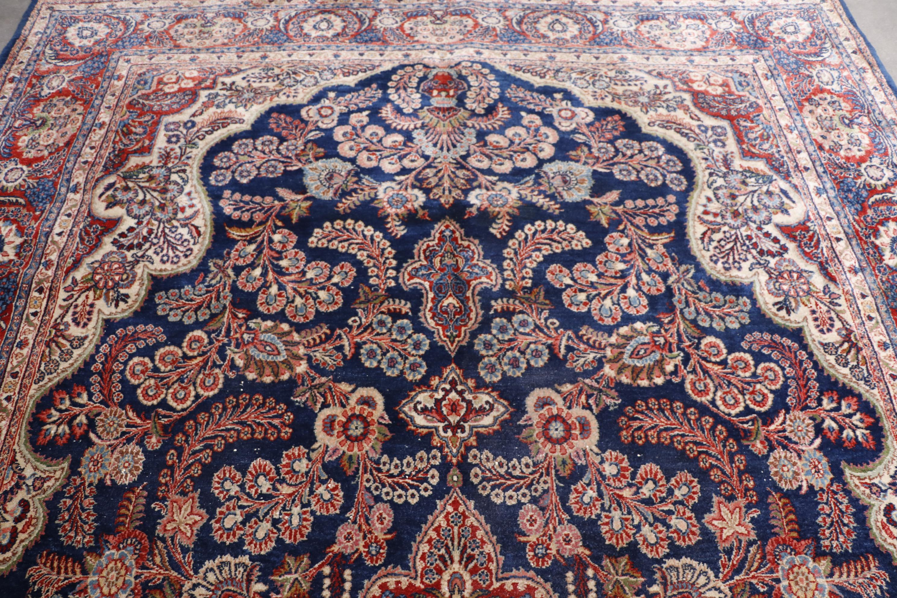Hand-Knotted Persian Sarouk Wool Palace Sized Rug