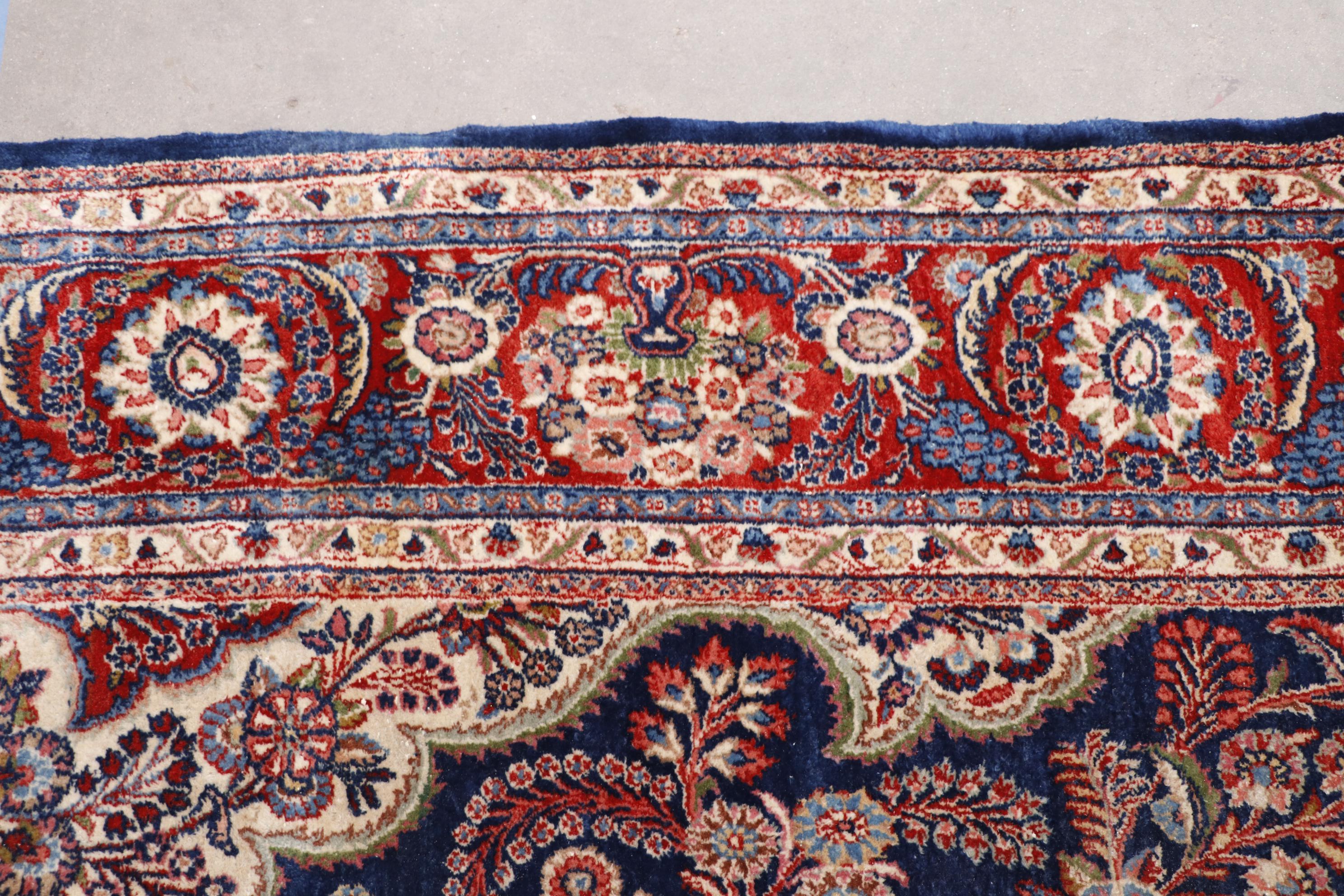 Hand-Knotted Persian Sarouk Wool Palace Sized Rug