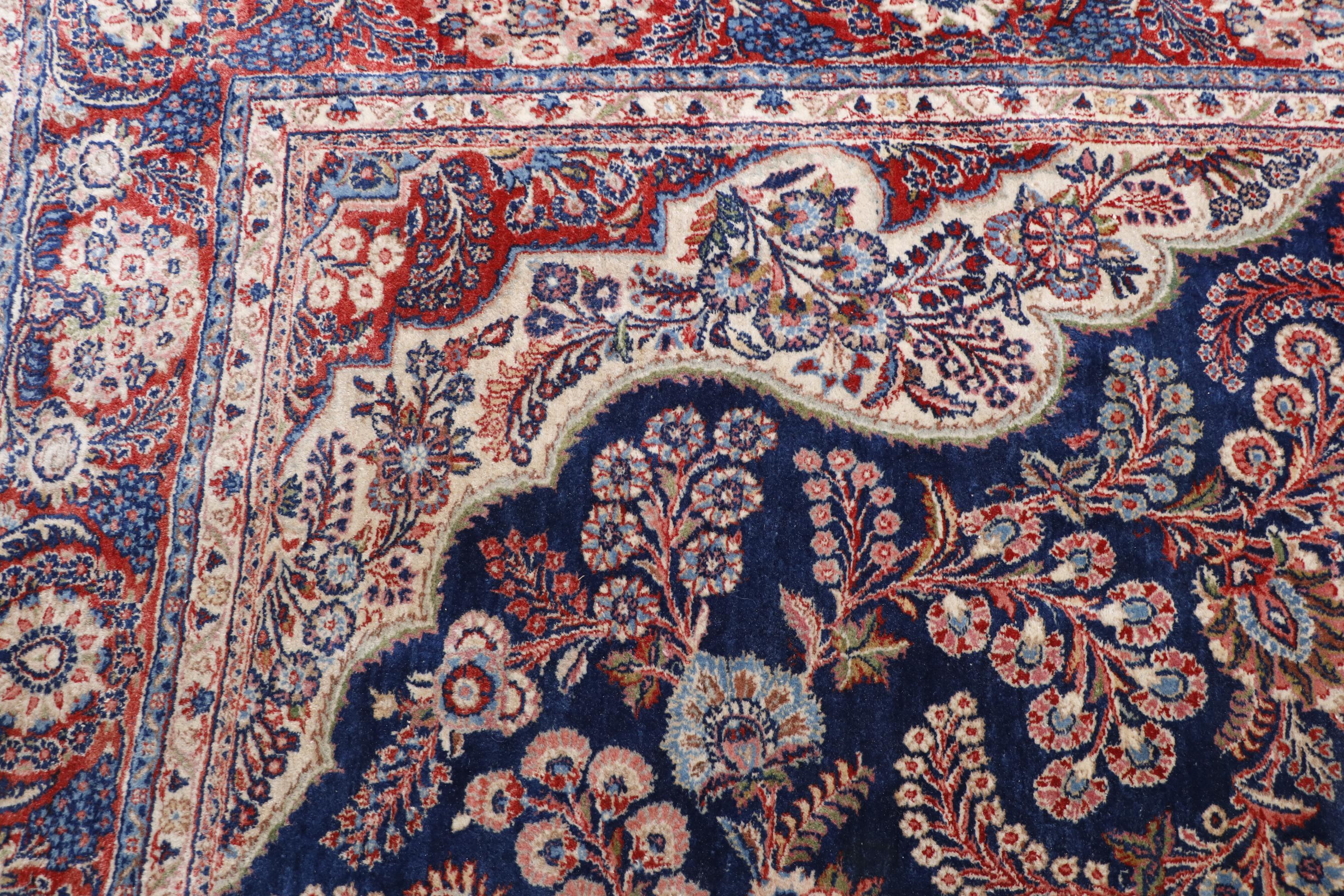 Hand-Knotted Persian Sarouk Wool Palace Sized Rug