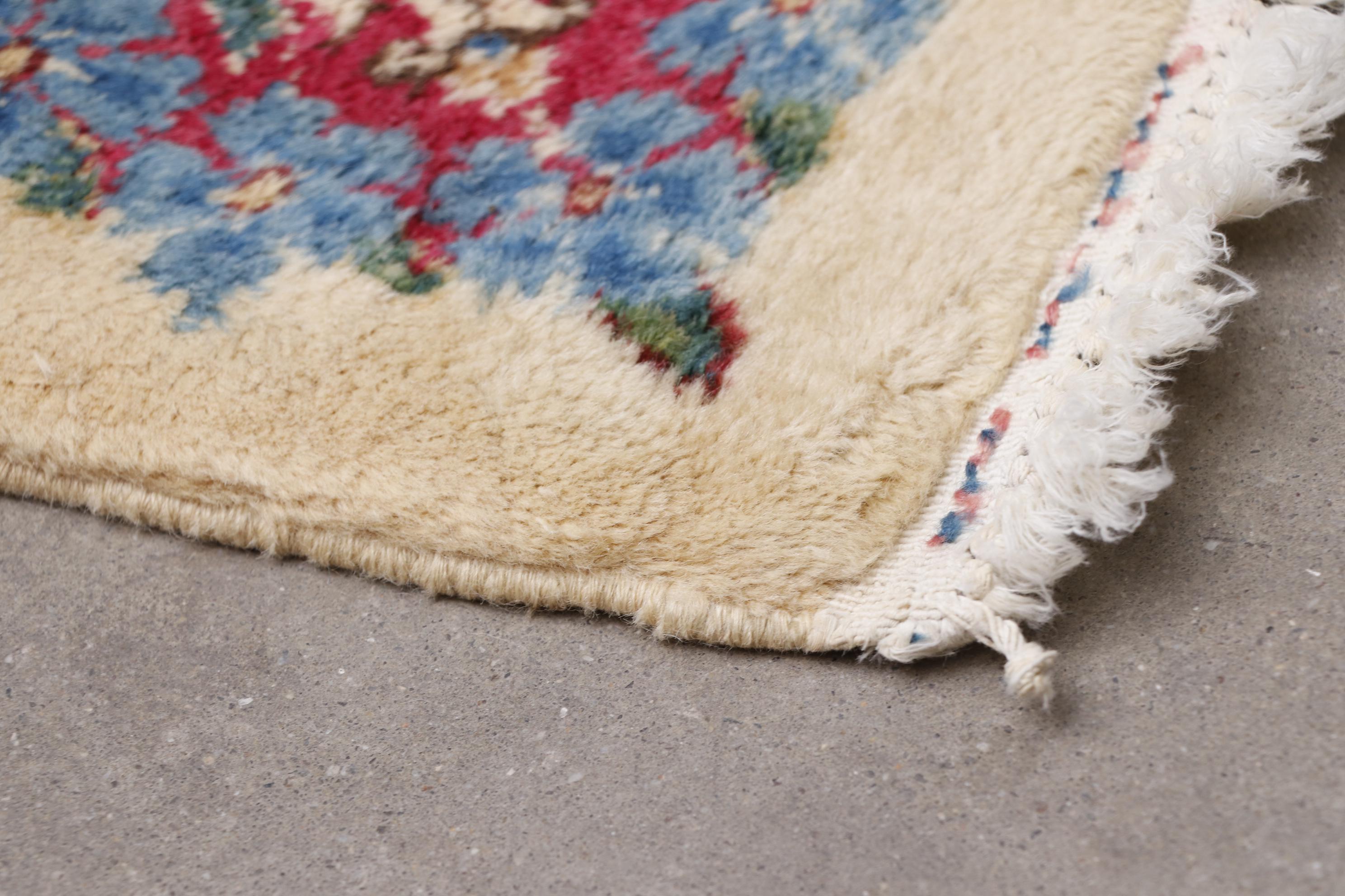 Semi-Antique Hand-Knotted Persian Kerman Wool Palace Sized Rug