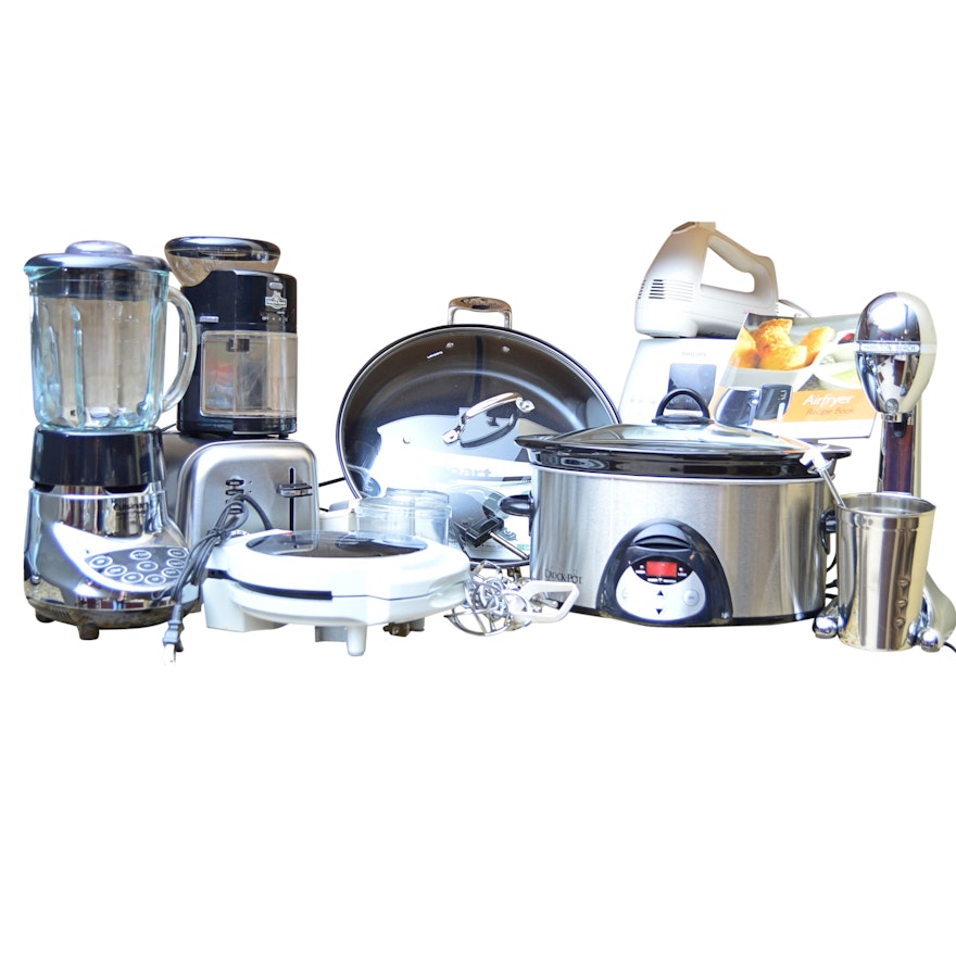 Small Kitchen Appliances With Crock-Pot, Philips Air Fryer and Cuisinart