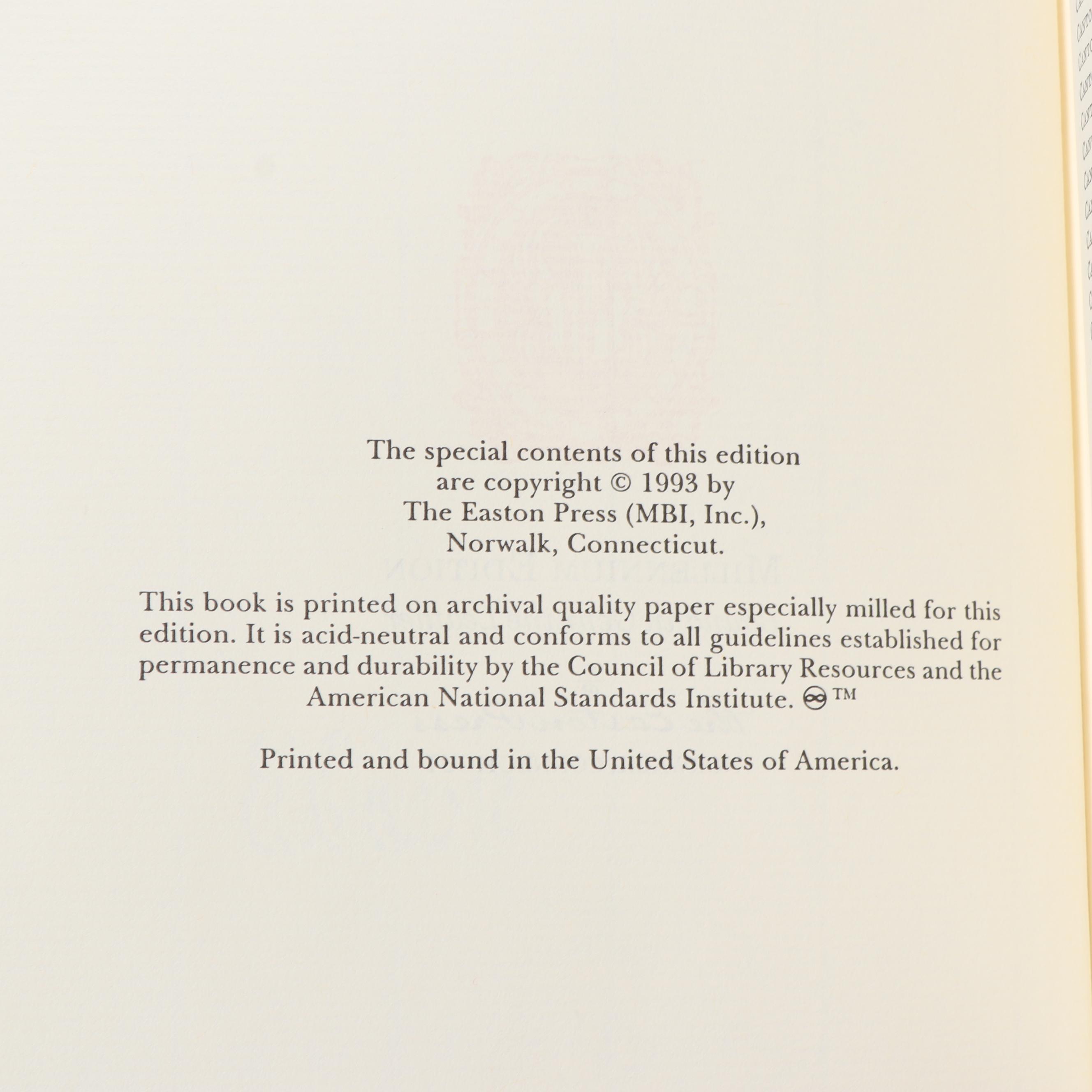 1990s Easton Press Millennium Edition "The Harvard Classics" Complete Set