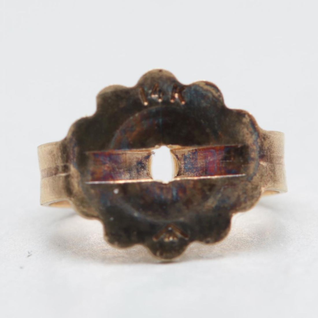 14K Yellow Gold Diamond Earrings