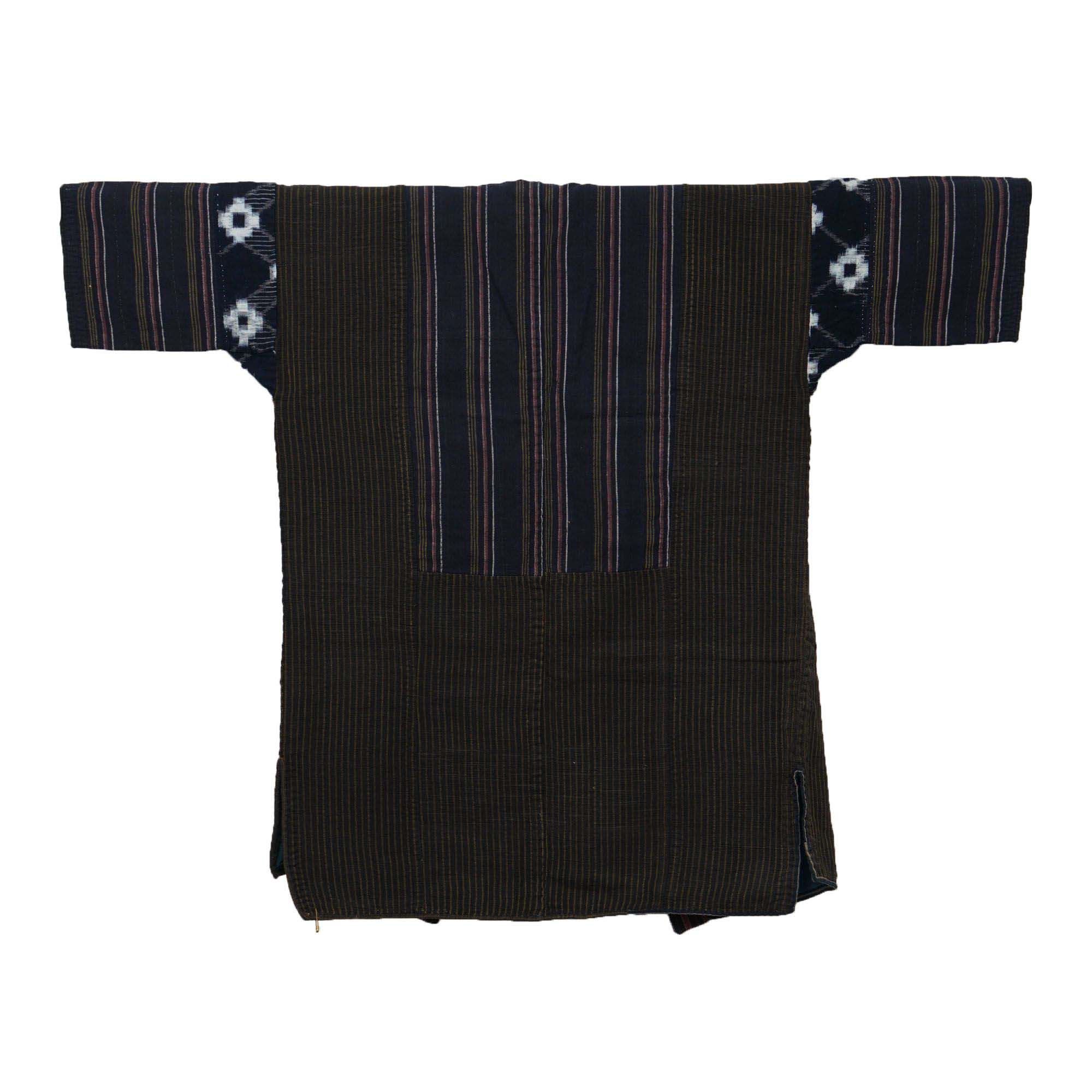 Men's Circa 1890s Antique Handwoven Cotton Patchwork Noragi Jacket