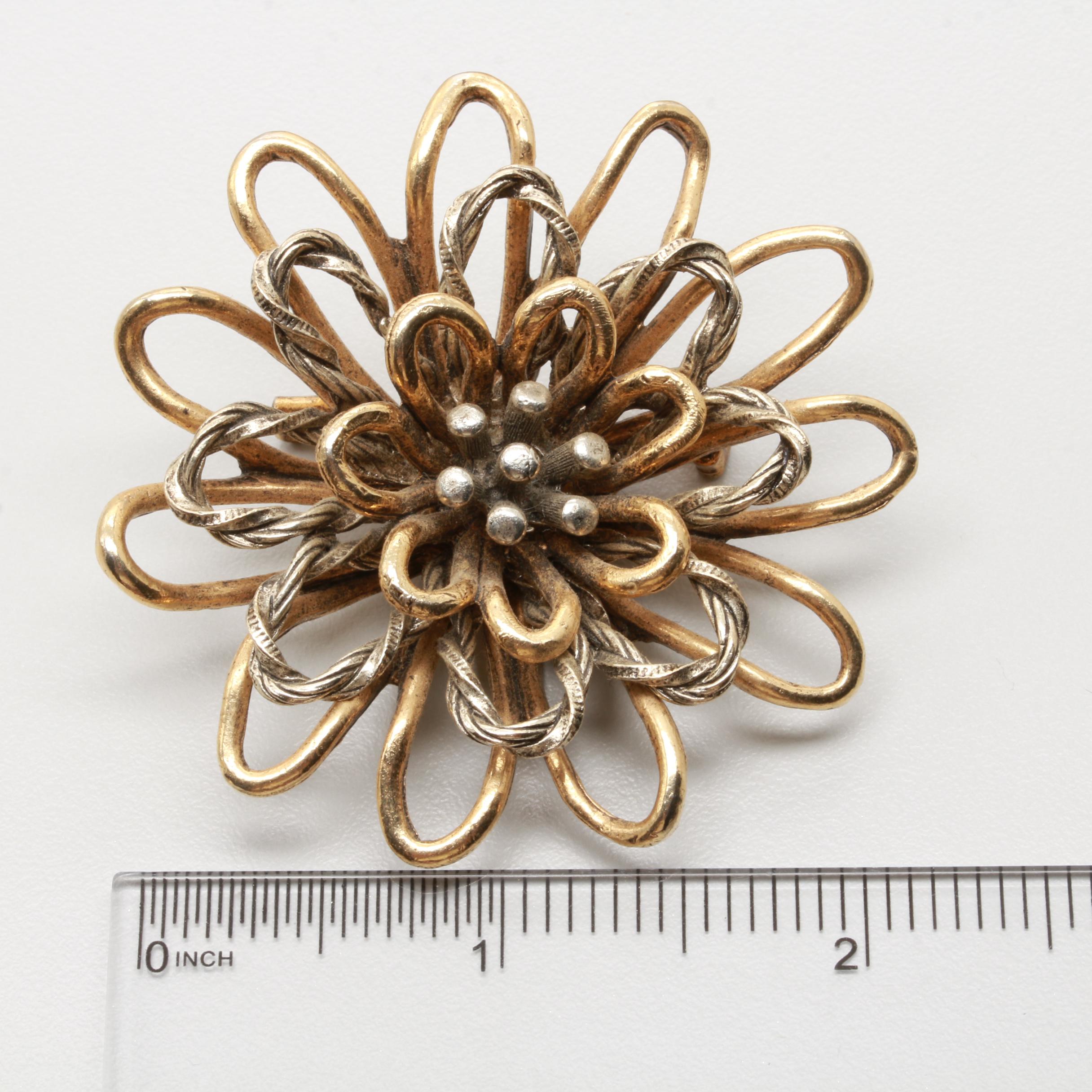 Assorted Gold Tone Shell, Bone and Glass Costume Jewelry