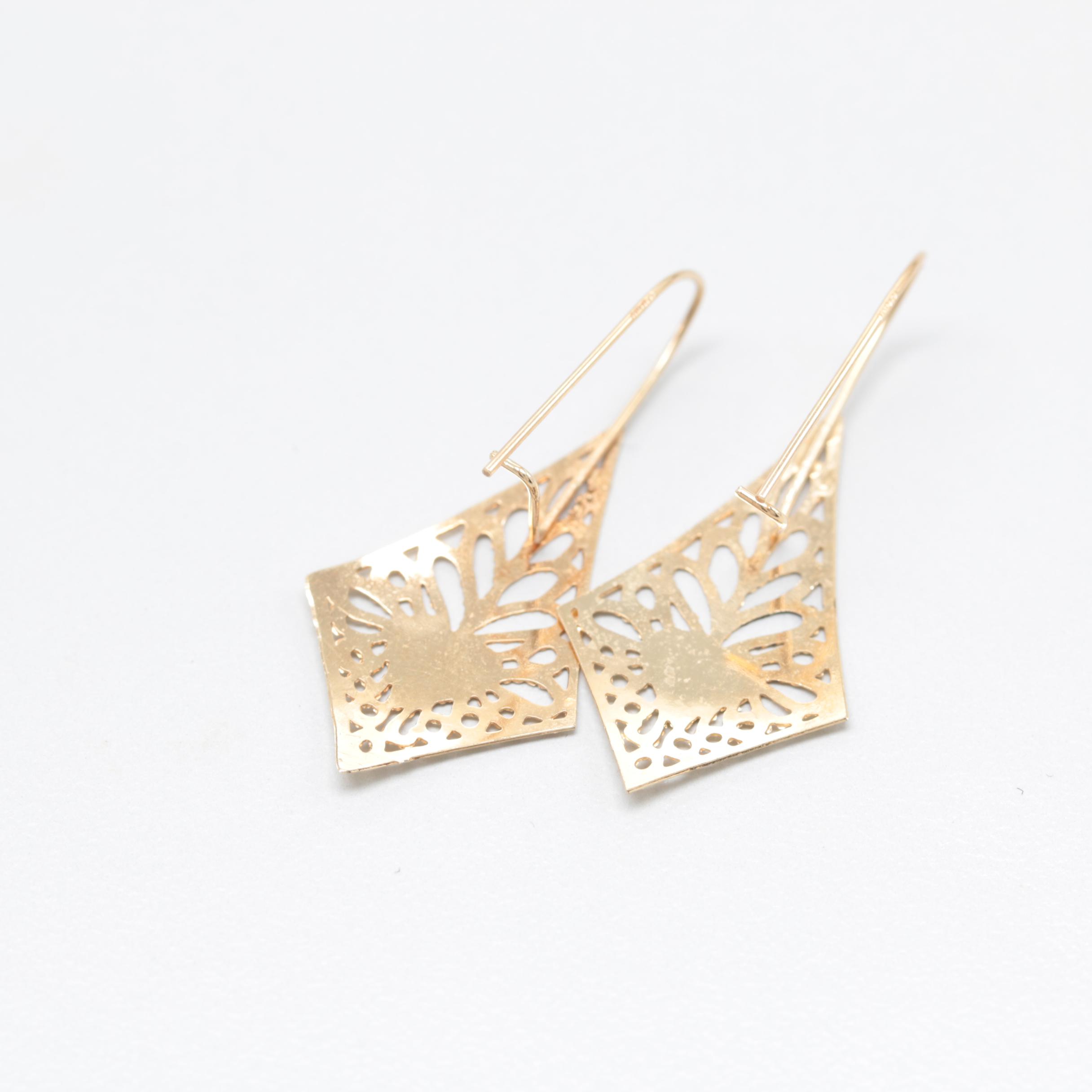 14K and 18K Yellow Gold Earring Assortment with Rubellite