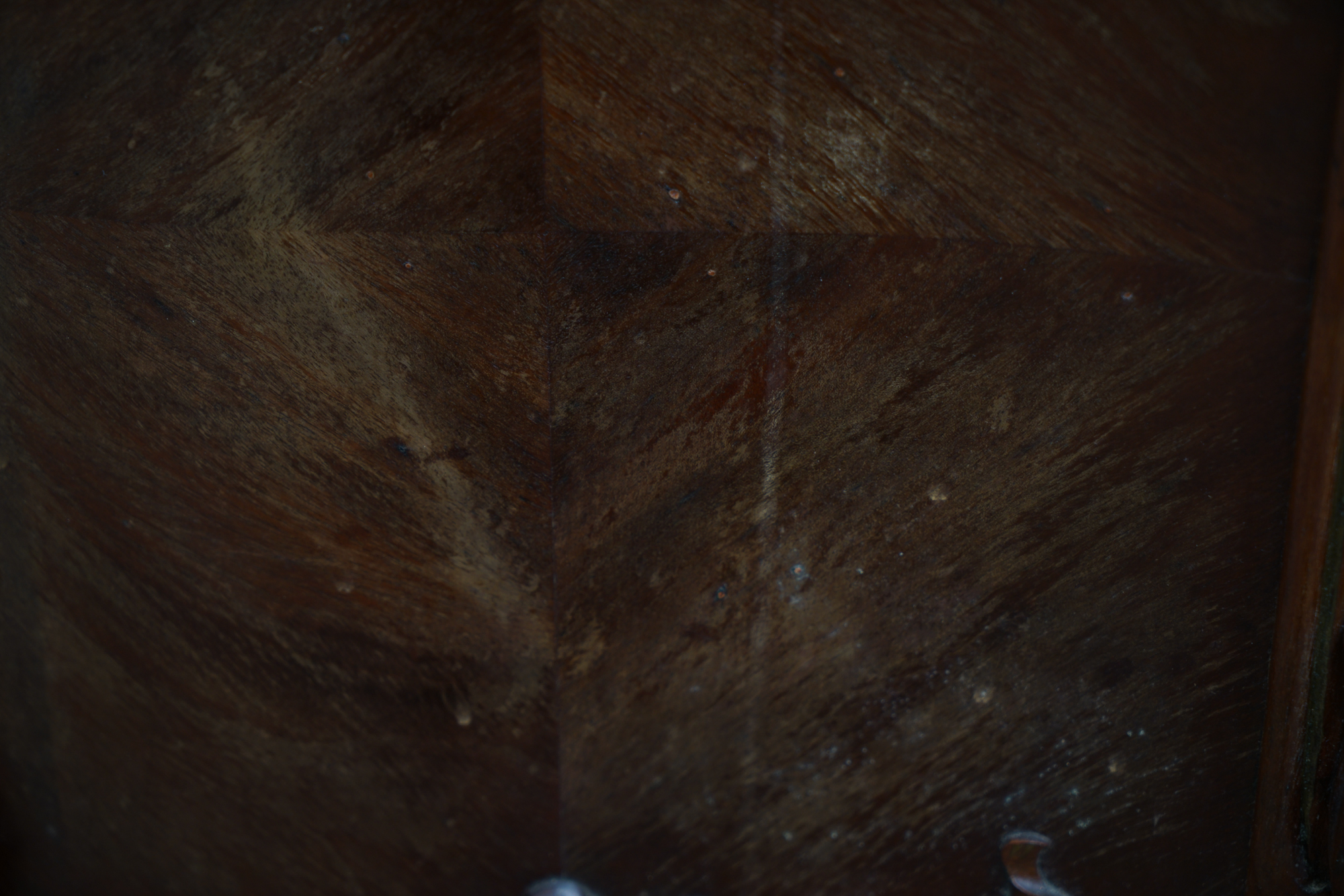 Louis XV Style Mahogany and Marble Bedside Cabinet, Late 19th Century