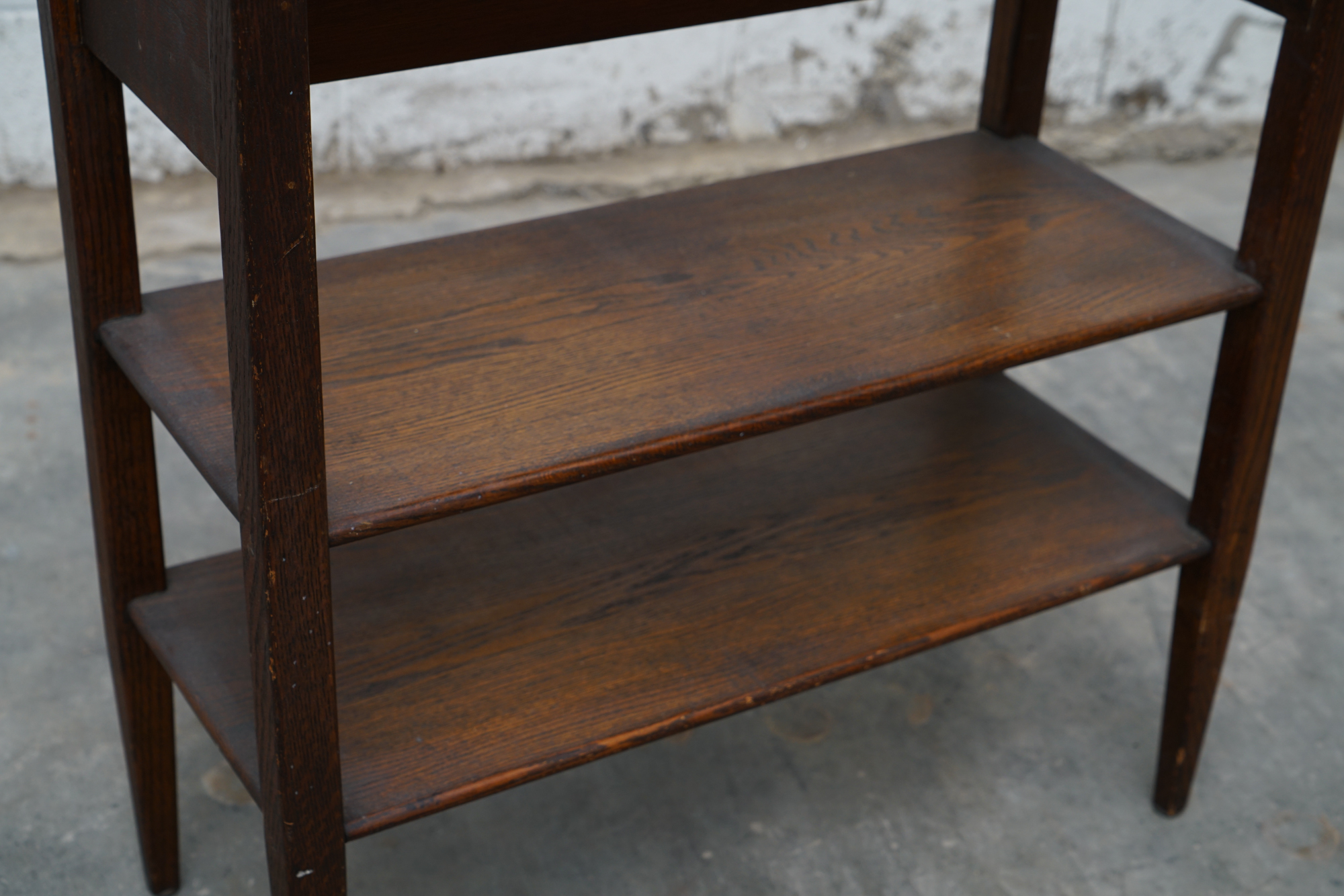 Oak Book Rack, Mid-20th Century