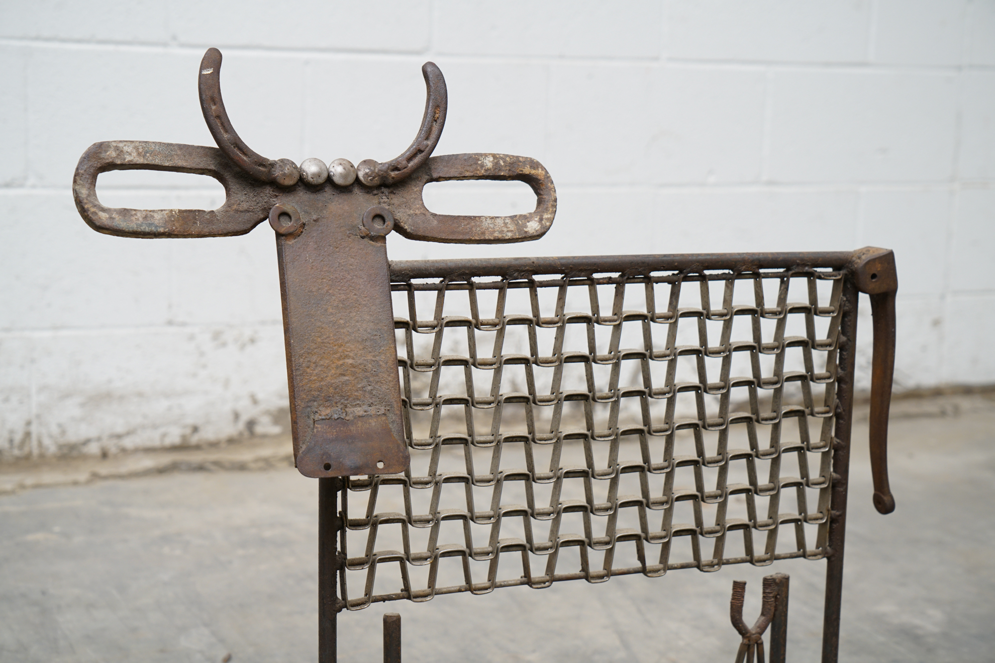 Bill Heise Metal Cow Sculpture