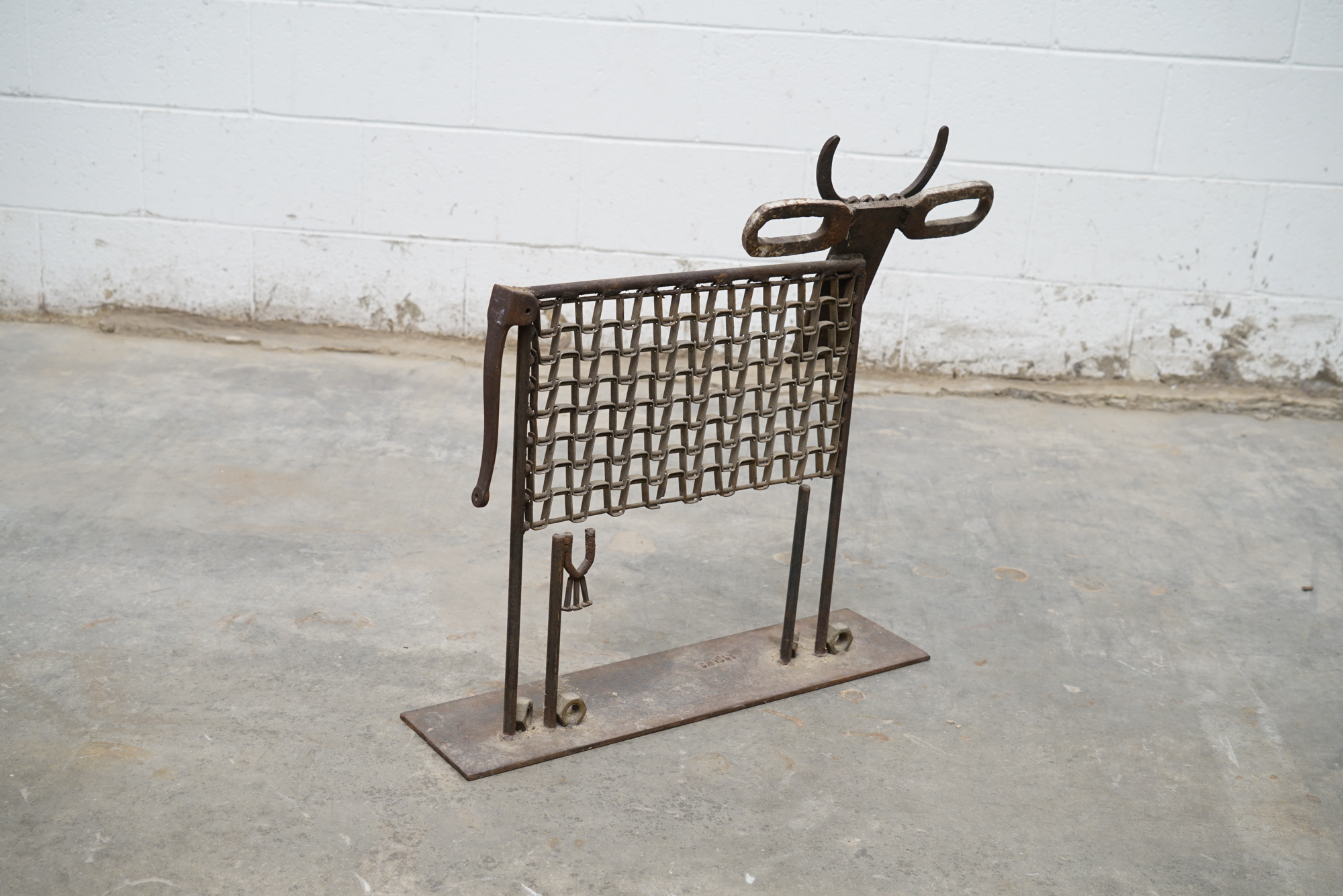 Bill Heise Metal Cow Sculpture