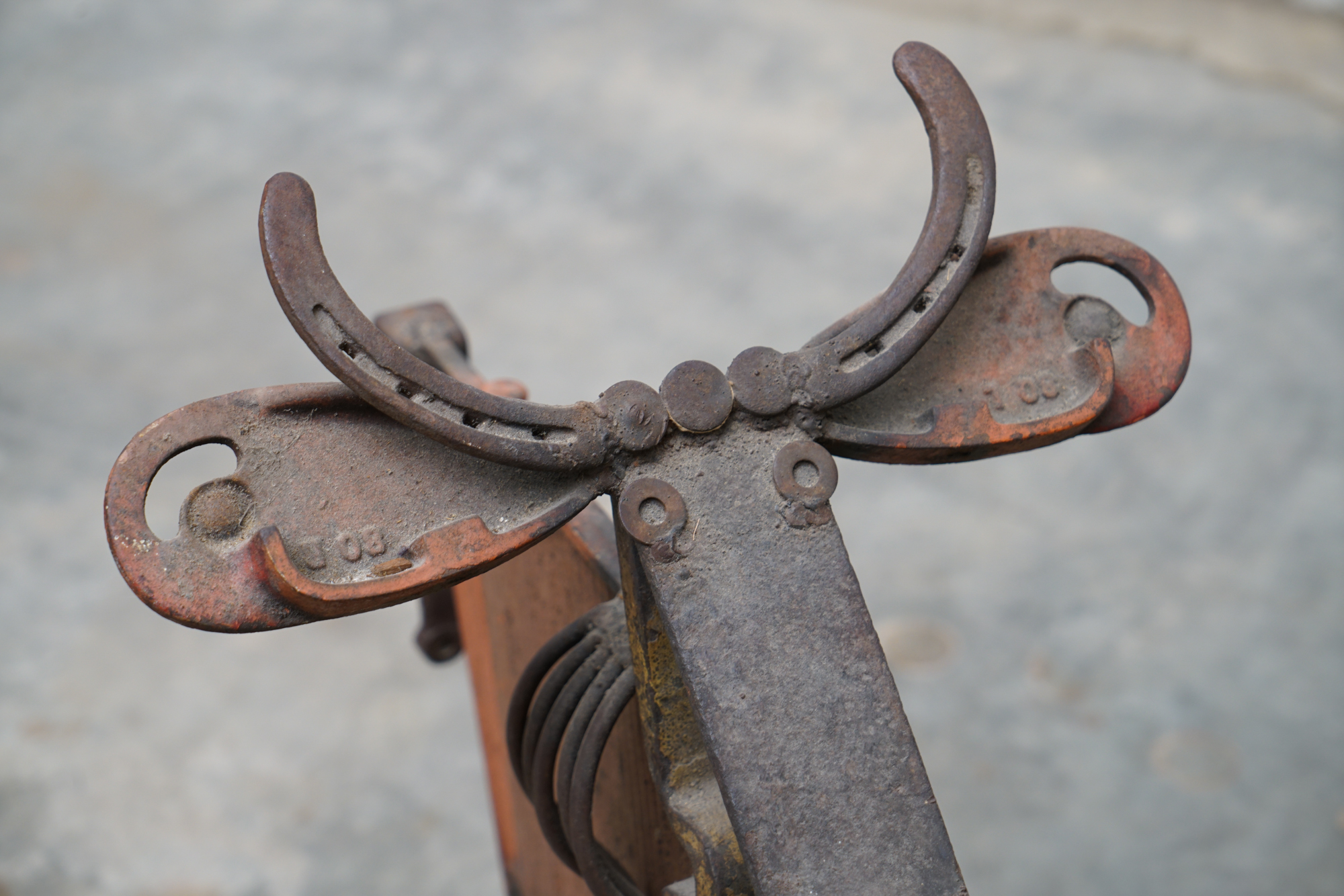 Bill Heise Welded Metal Cow Sculpture