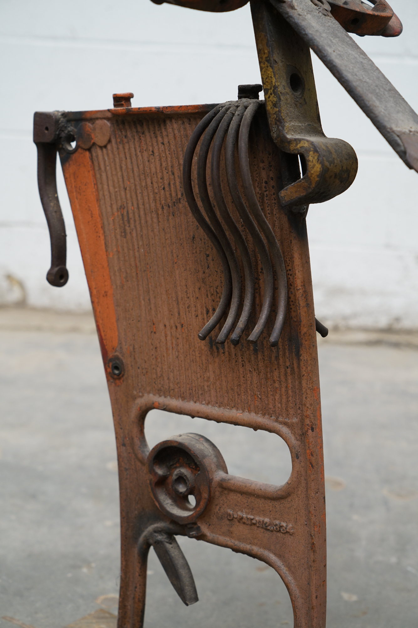 Bill Heise Welded Metal Cow Sculpture