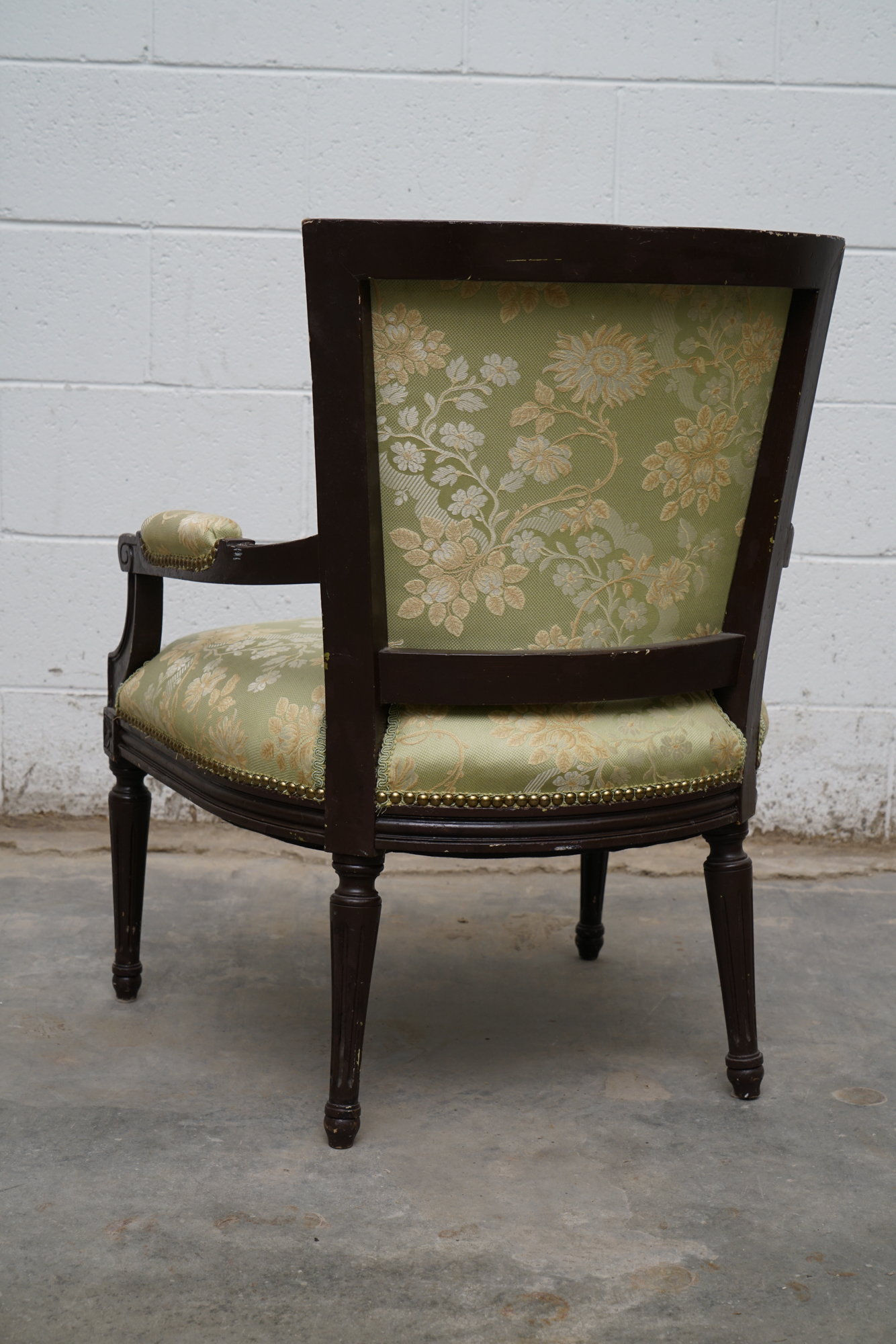 Louis XVI Style Upholstered Fauteuils, Early 20th Century