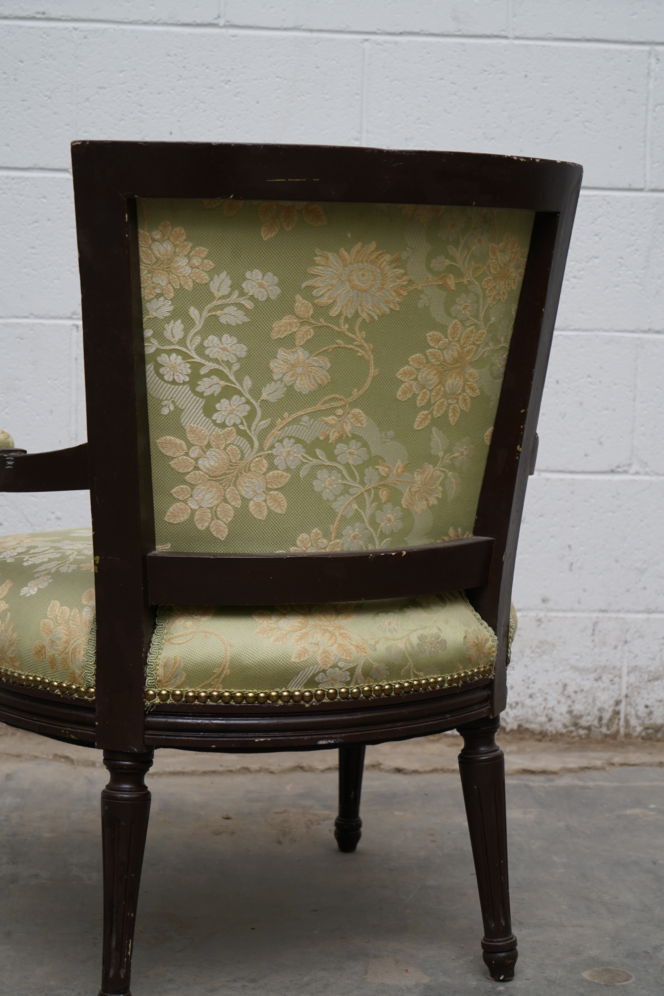 Louis XVI Style Upholstered Fauteuils, Early 20th Century