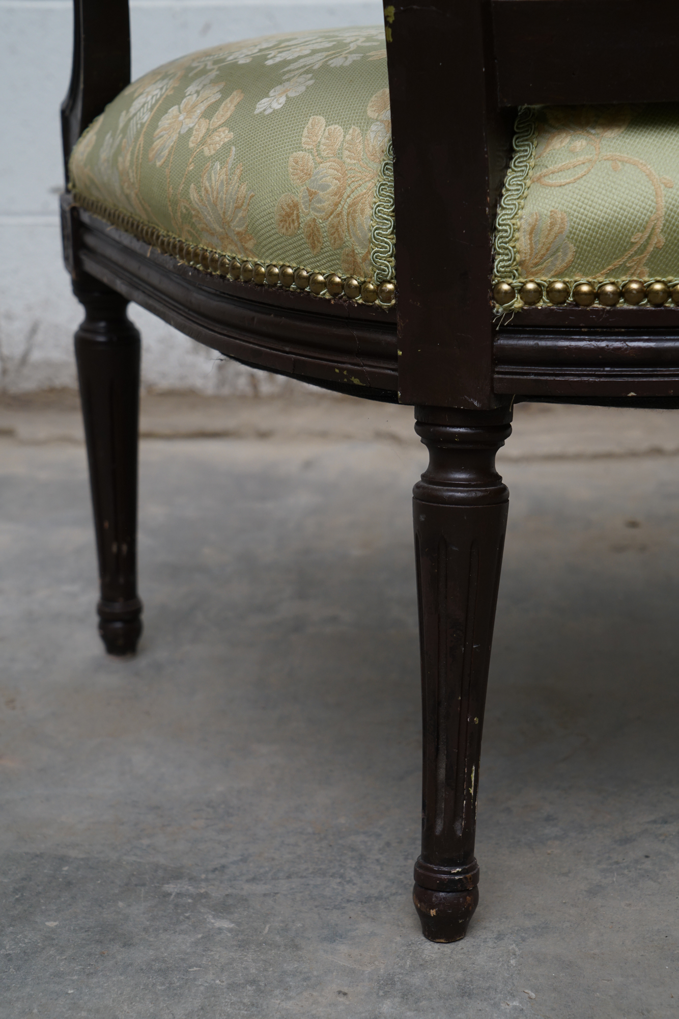 Louis XVI Style Upholstered Fauteuils, Early 20th Century