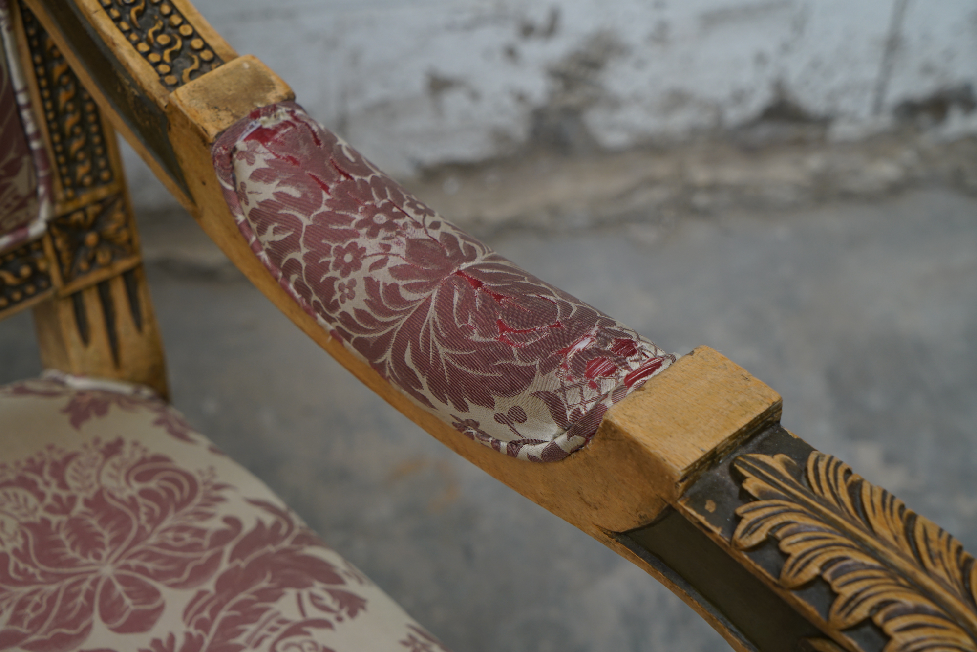 Louis XVI Style Carved Mahogany Armchairs, Early 20 Century