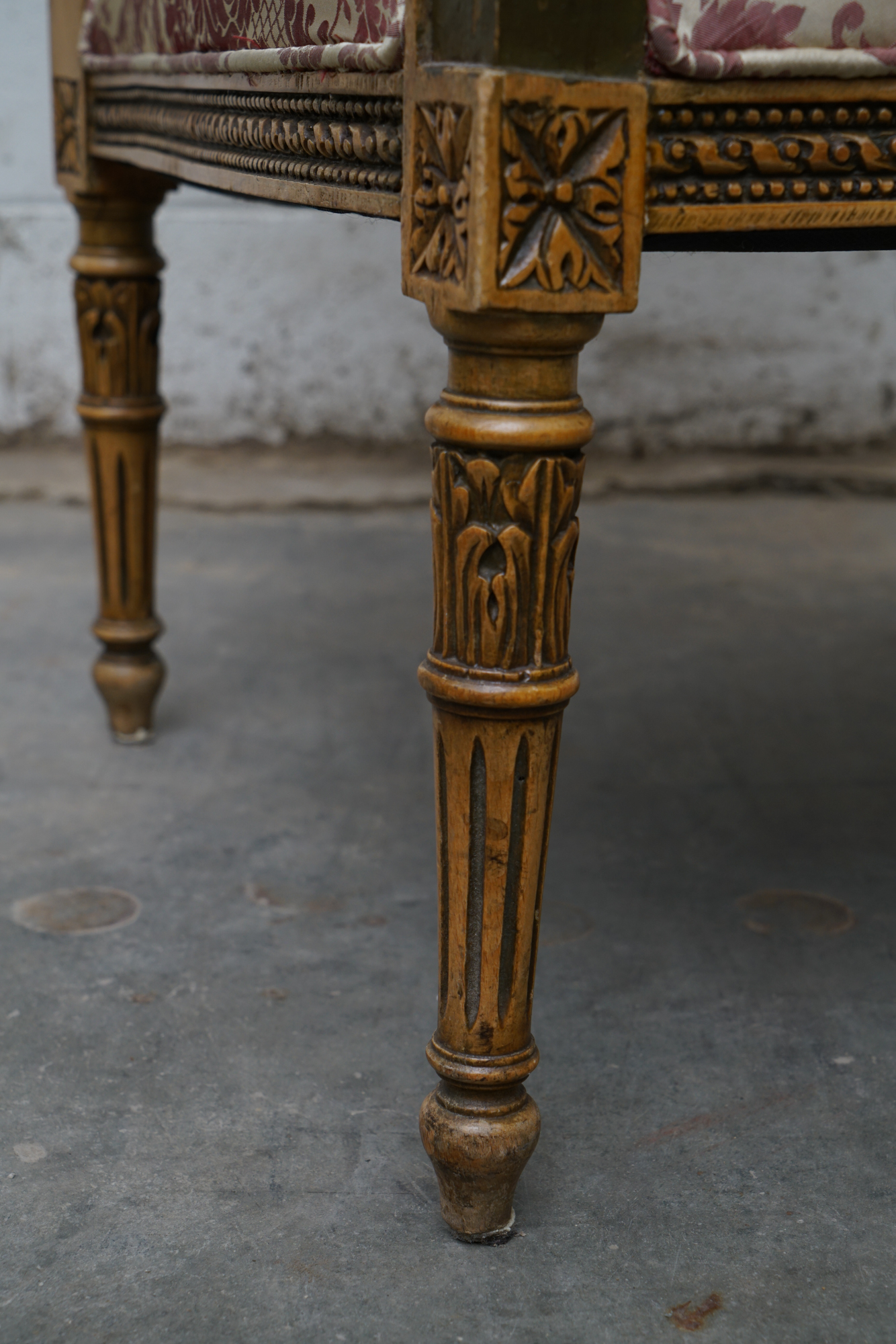 Louis XVI Style Carved Mahogany Armchairs, Early 20 Century